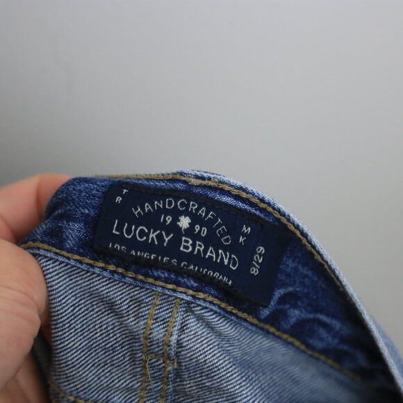 Lucky Brand Lucky Brand The Cut Off Rigid Denim Mid-Rise Shorts Size 34" / US 12 / IT 48 - 3 Thumbnail