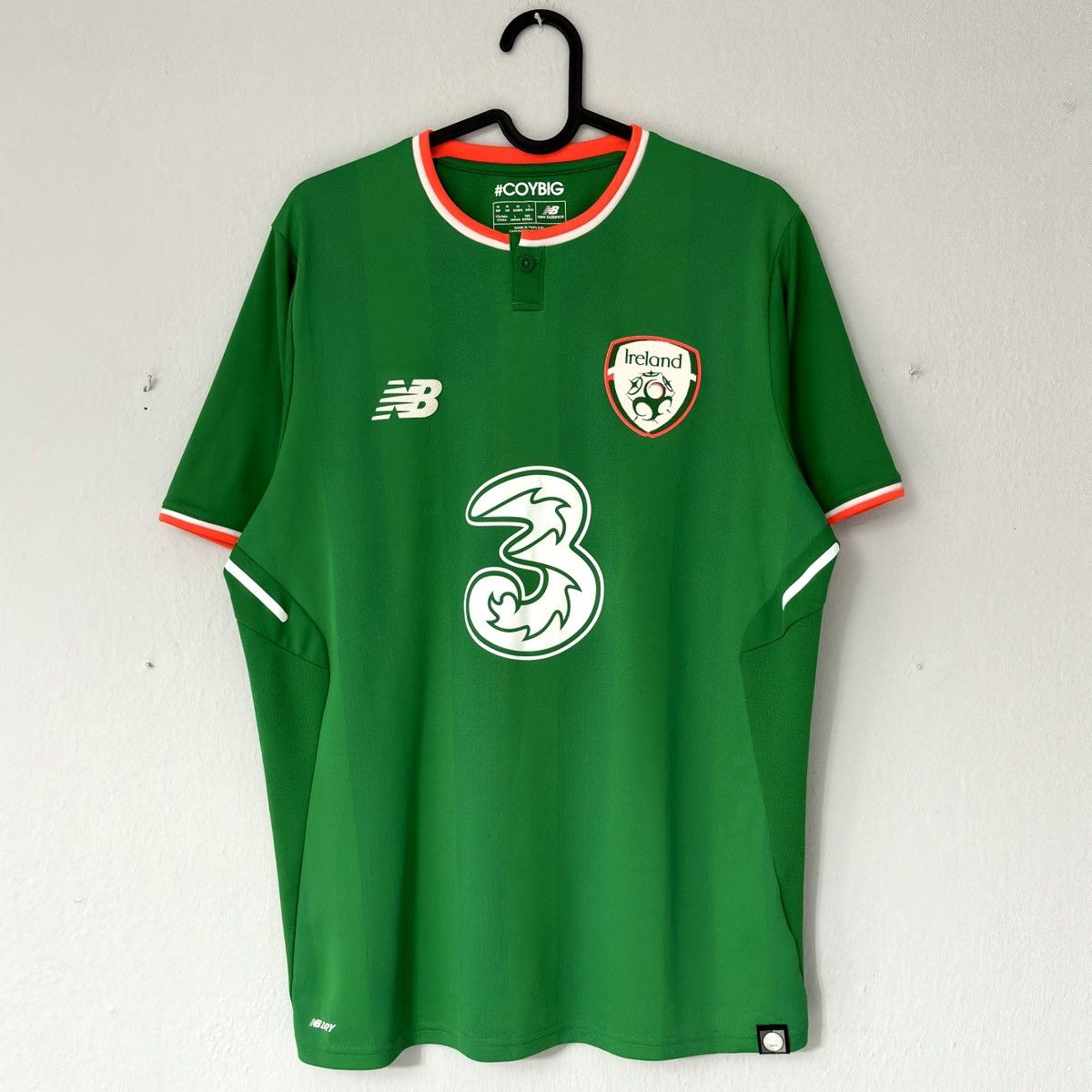 New Balance 2017 2018 Ireland National New Balance Home Soccer Jersey Size US M / EU 48-50 / 2 - 2 Thumbnail