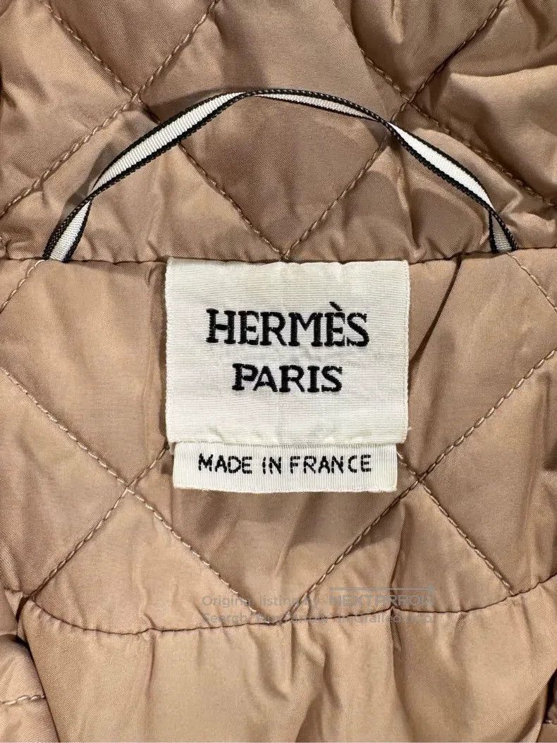 Hermes Hermes SS23 Solid Loose Diamond Pattern Long Sleeve Jacket Size XS / US 0-2 / IT 36-38 - 8 Thumbnail