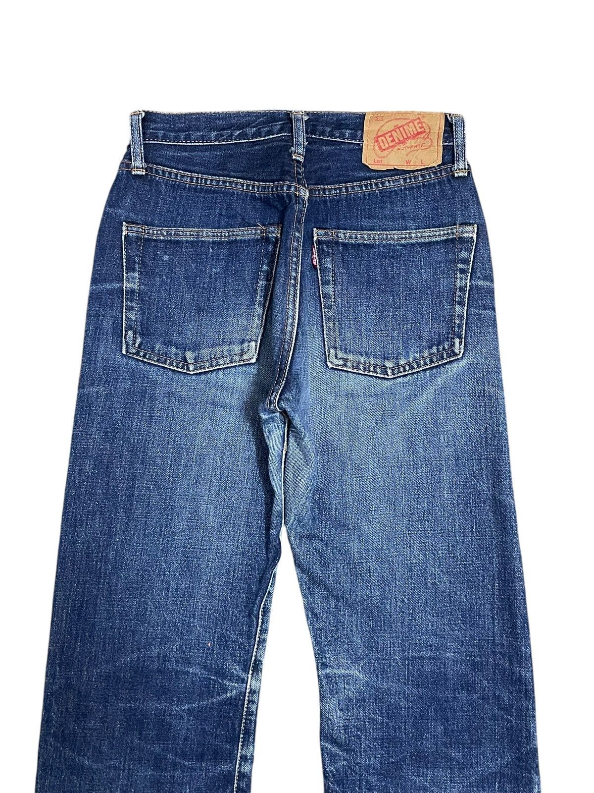 Denime Vintage Denime Japan Selvedge Button Fly Blue Wash Jeans Size US 27 - 9 Thumbnail