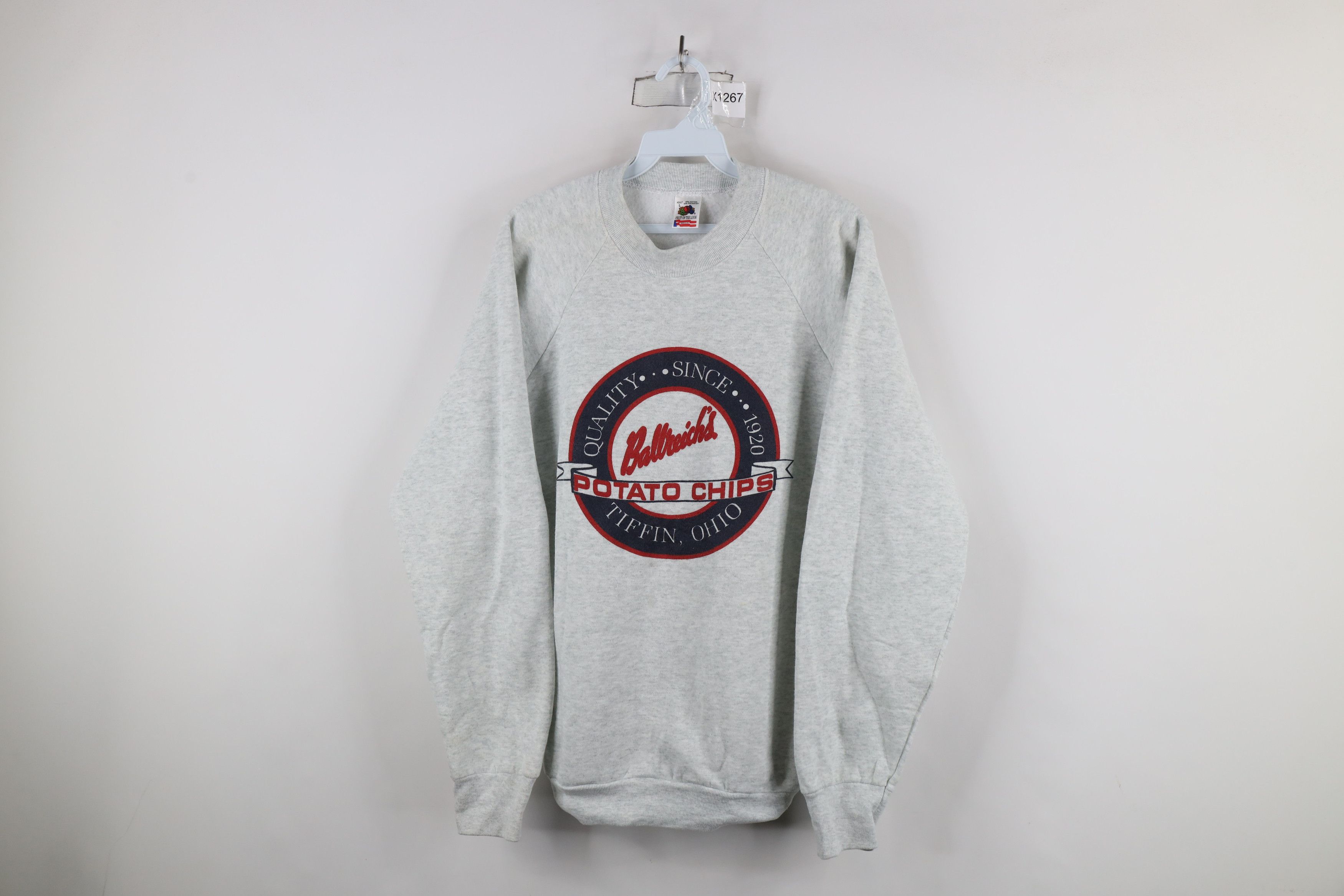 Vintage Vintage 90s Ballreich Potato Chips Crewneck Sweatshirt USA Size US L / EU 52-54 / 3 - 1 Thumbnail