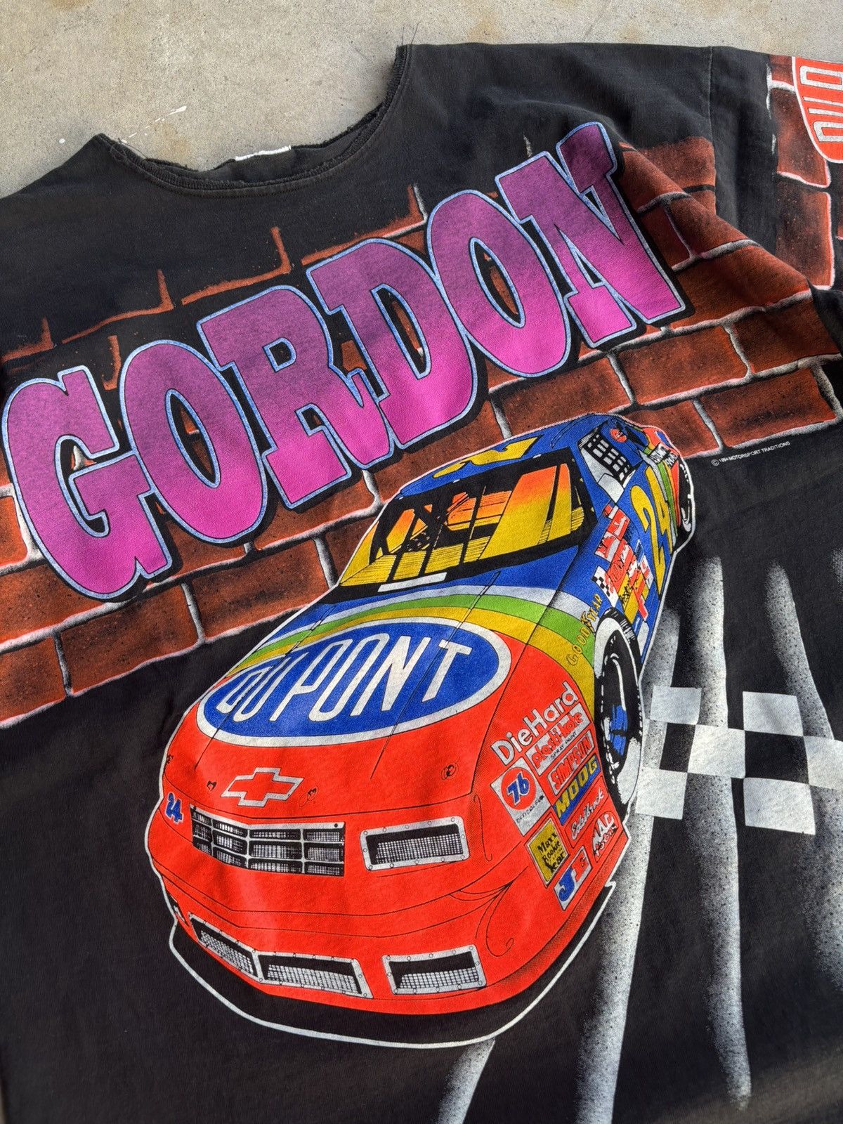NASCAR Crazy 1994 Jeff Gordon Boxy Fit Cut Neck Single Stitch Tee Size US XL / EU 56 / 4 - 3 Thumbnail