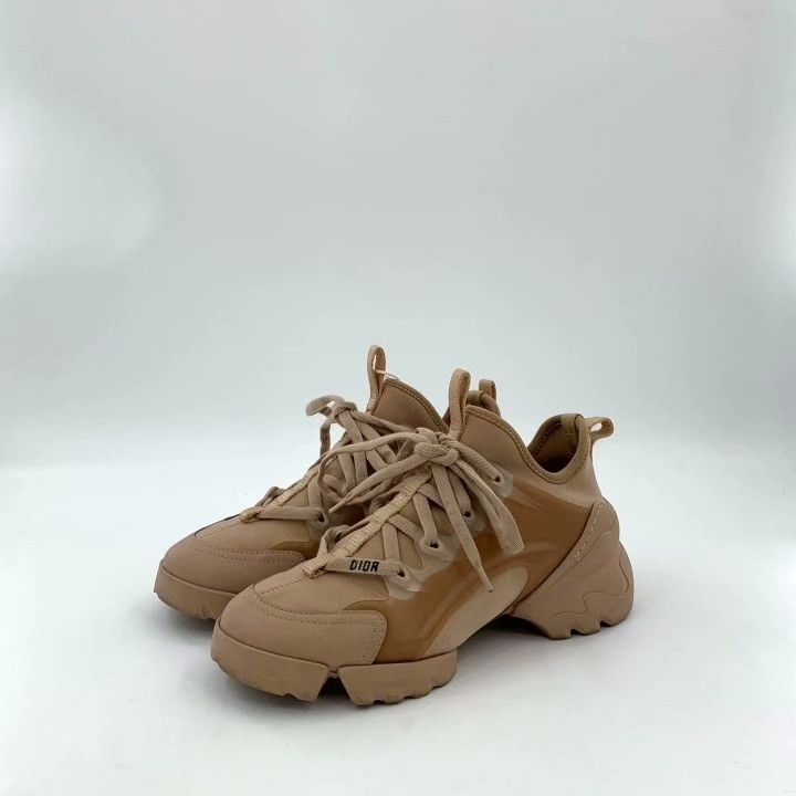 Dior Dior D-Connect Leather Low-Top Sneakers Size US 4.5 / IT 34.5 - 1 Thumbnail