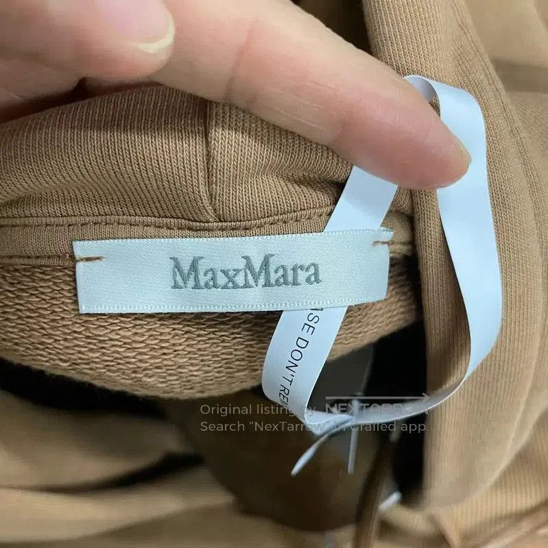 Max Mara MaxMara Brown Cotton Women's Hoodie . Size M / US 6-8 / IT 42-44 - 3 Thumbnail
