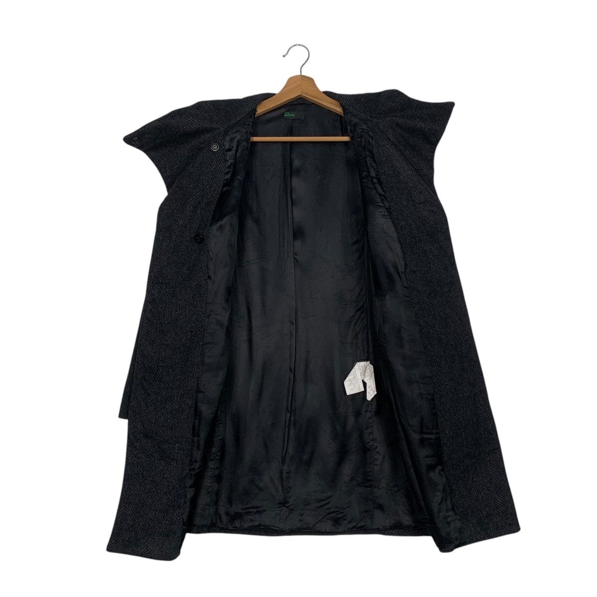 Benetton Benetton Double Breasted Herringbone Coat Size XS / US 0-2 / IT 36-38 - 11 Thumbnail