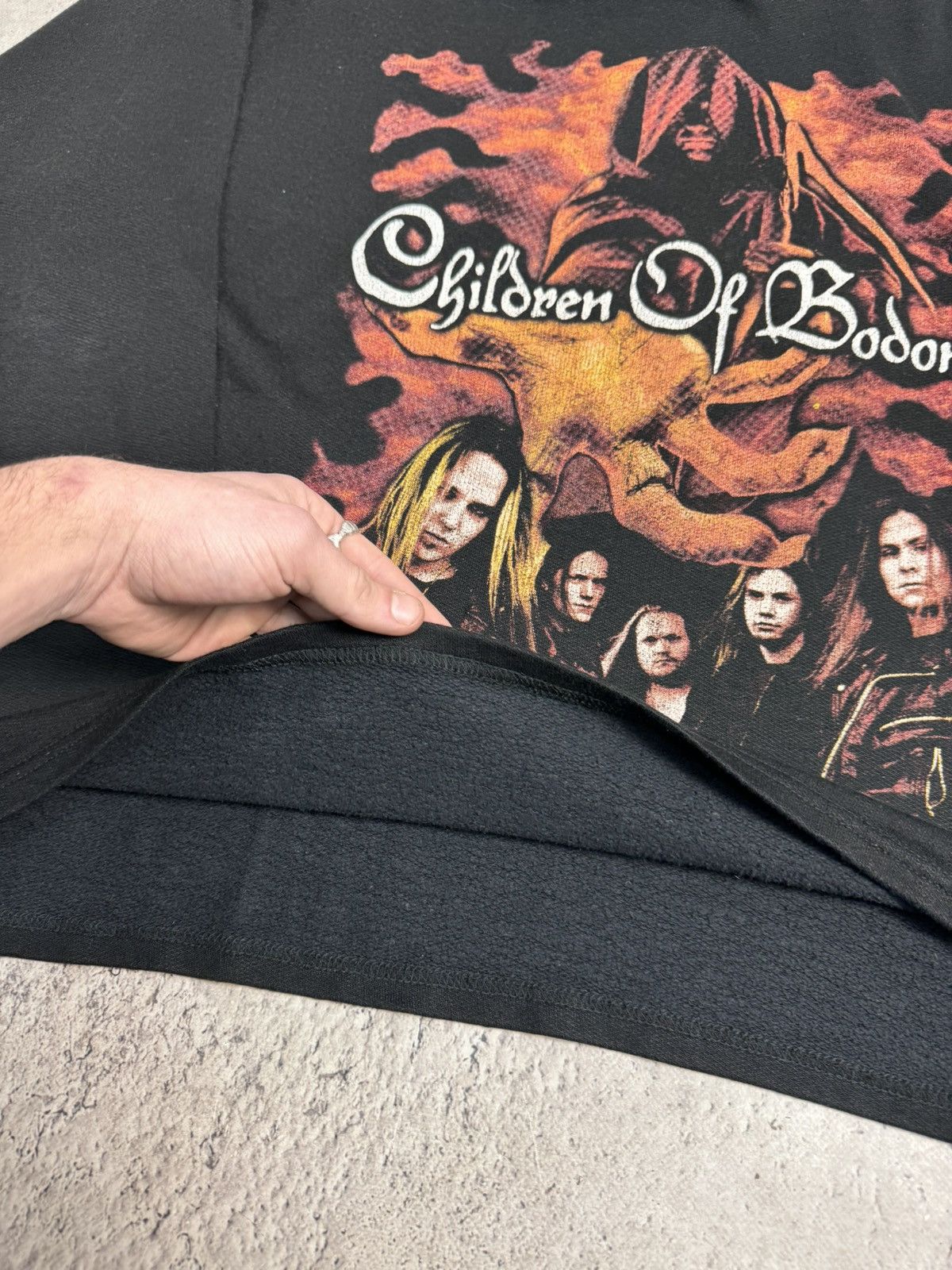 Band Tees × Vintage Vintage RARE BOXY 90s Children of Bodom hoodie Size US L / EU 52-54 / 3 - 7 Thumbnail