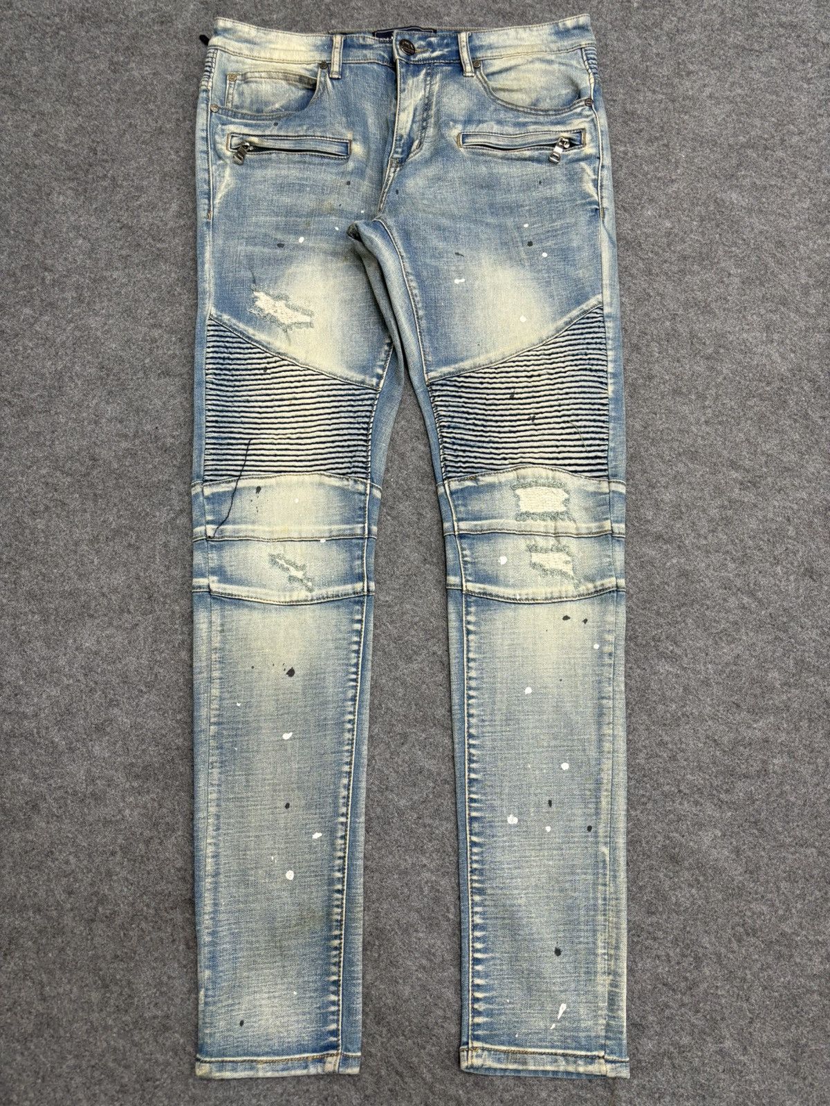 Other 💥Insane Biker Style💥Damati Biker Paint Splatter Pant F501 Size US 34 / EU 50 - 20 Thumbnail
