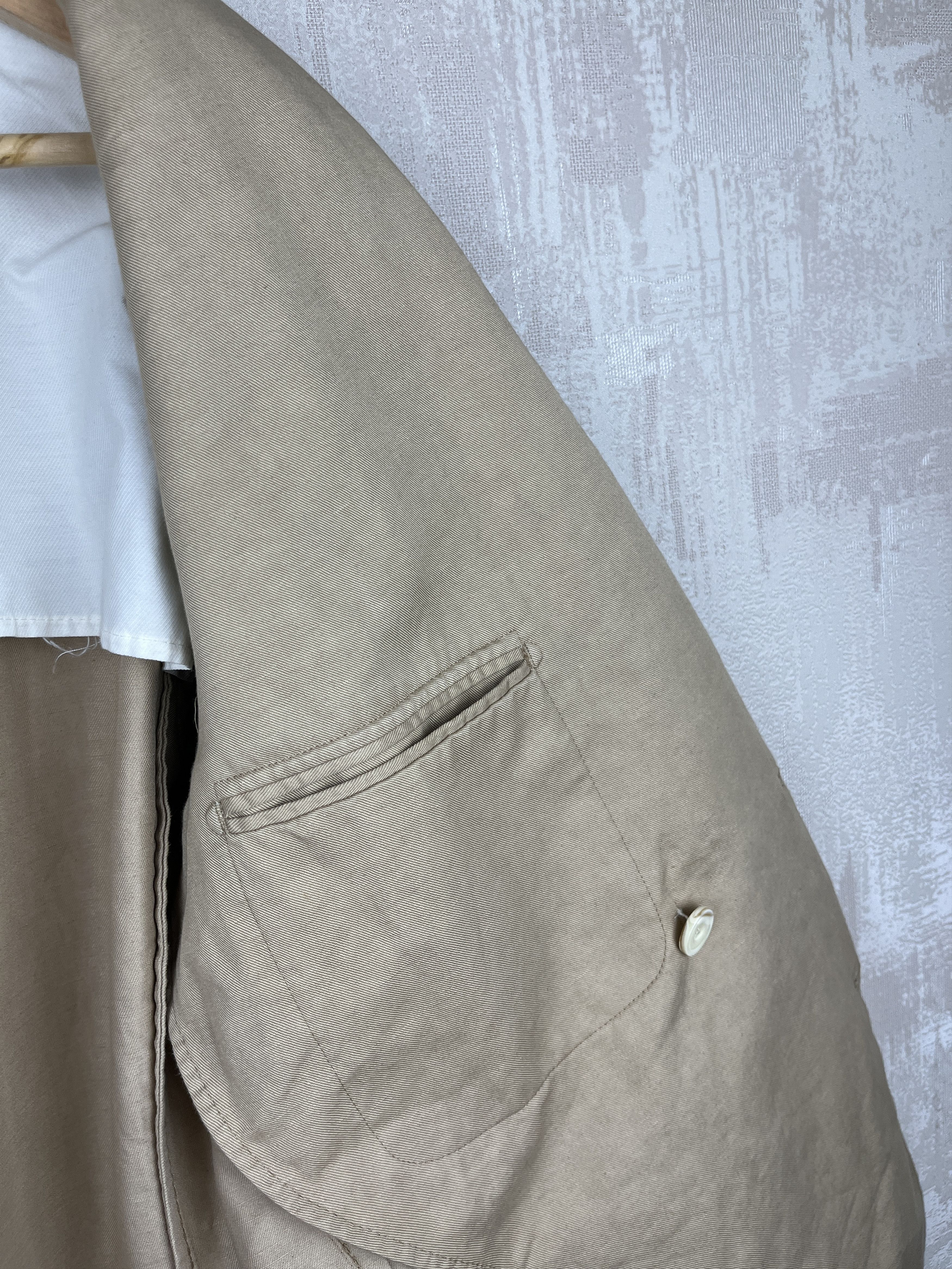 Messagerie Messagerie Double Breasted Blazer Cotton Linen Size 50 Size US M / EU 48-50 / 2 - 16 Thumbnail