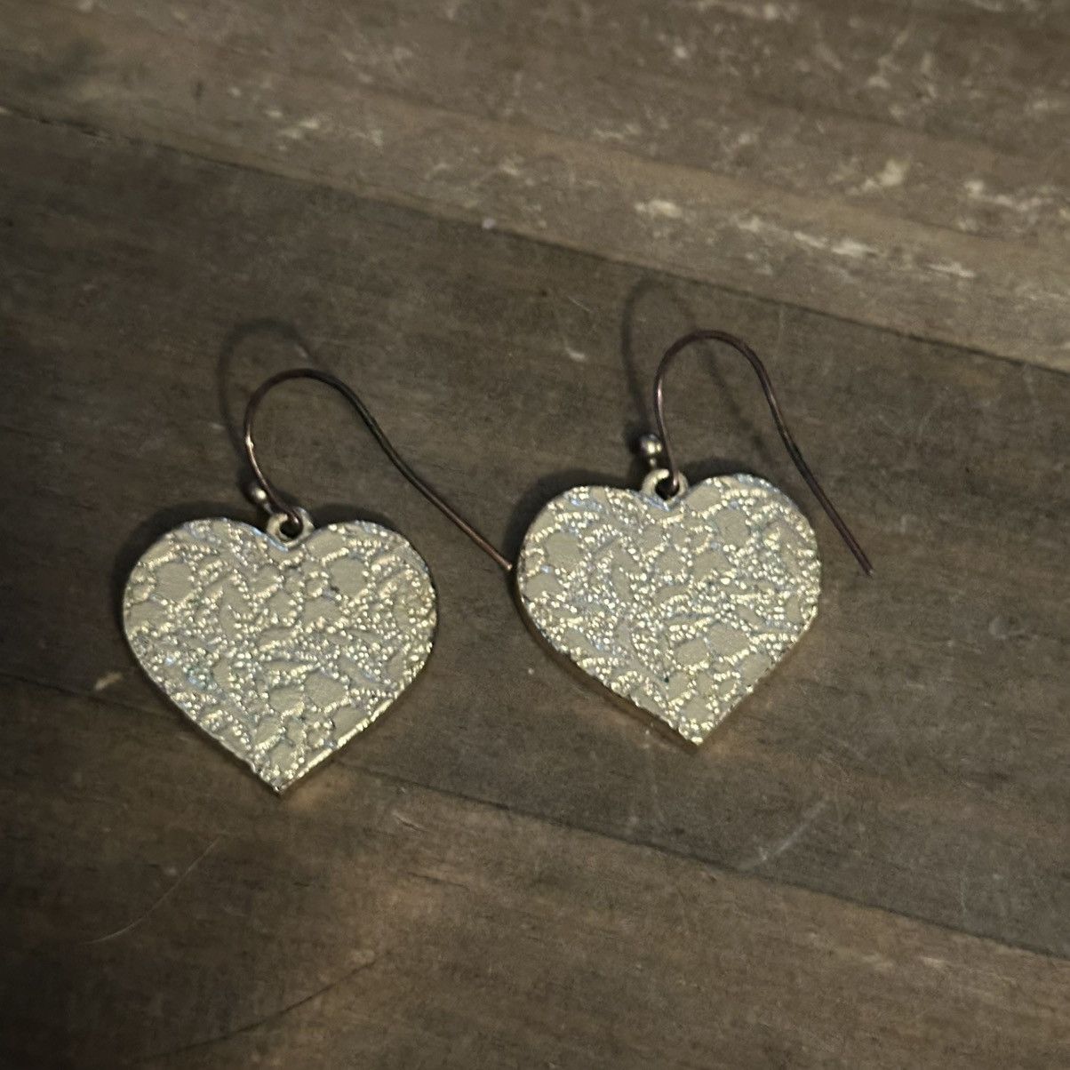Other Gold and green dangle heart earrings Size ONE SIZE - 3 Thumbnail
