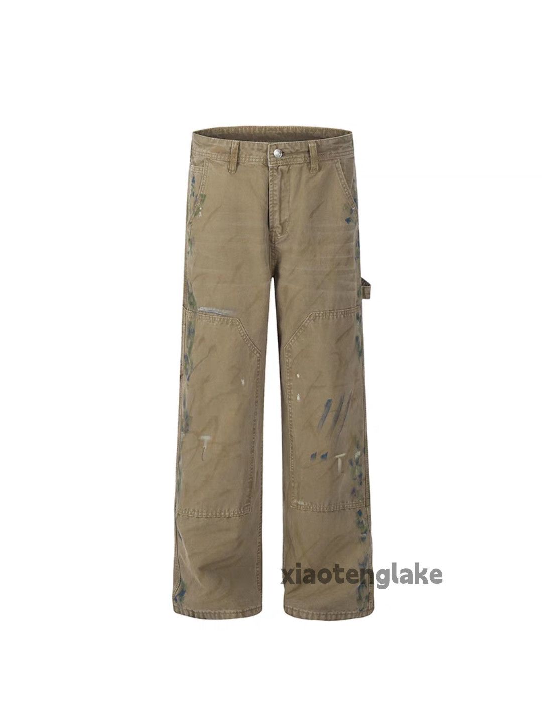 Designer × Vintage washed faded loose baggy skate carpenter paint pants Size US 28 / EU 44 - 2 Thumbnail