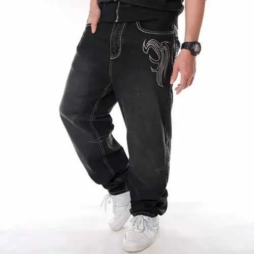 Japanese Brand × Jean Loose Baggy Jeans Hiphop Size US 33 - 3 Thumbnail