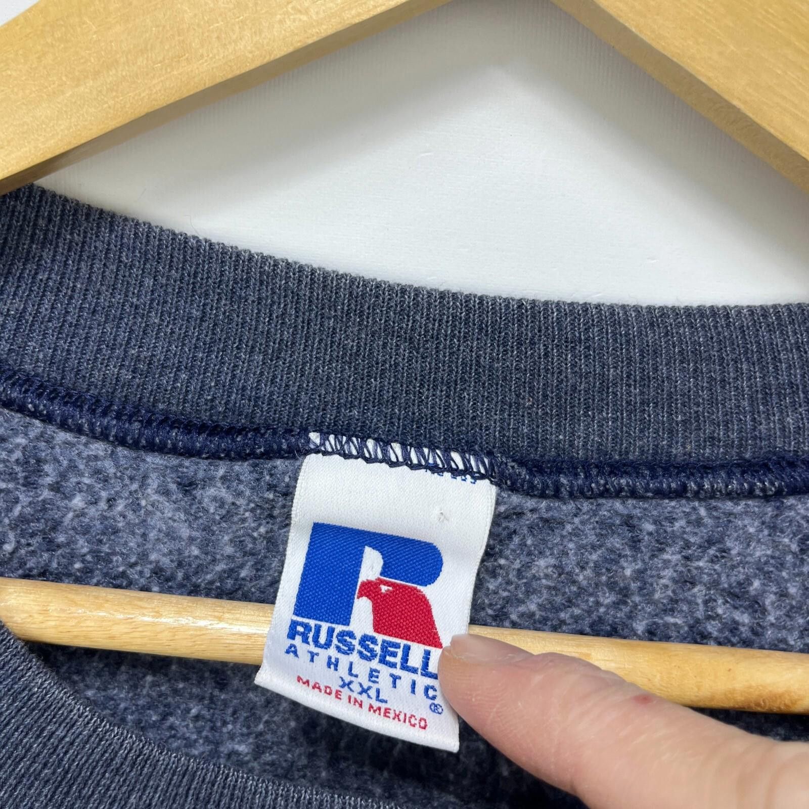 Russell Athletic Vintage 90s Russell Athletic Faded Sweatshirt 2XL Gray Size US XXL / EU 58 / 5 - 4 Thumbnail