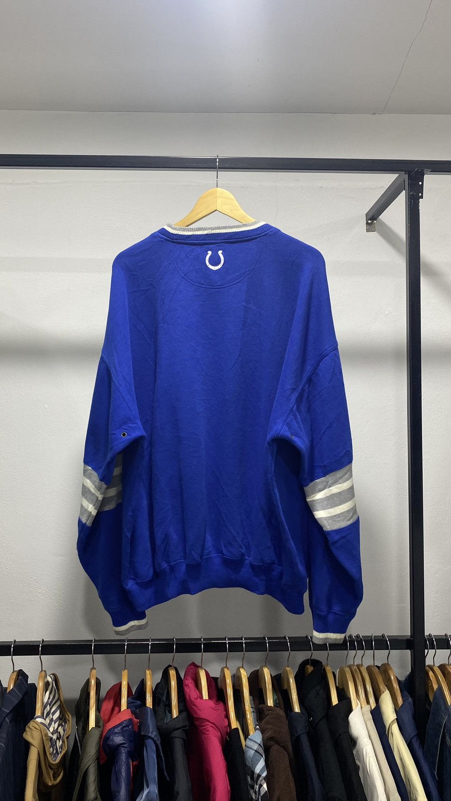 Lee × NFL × Vintage Vintage 80s LEE x Colts Indianapolis Sweater Size US XXL / EU 58 / 5 - 8 Thumbnail