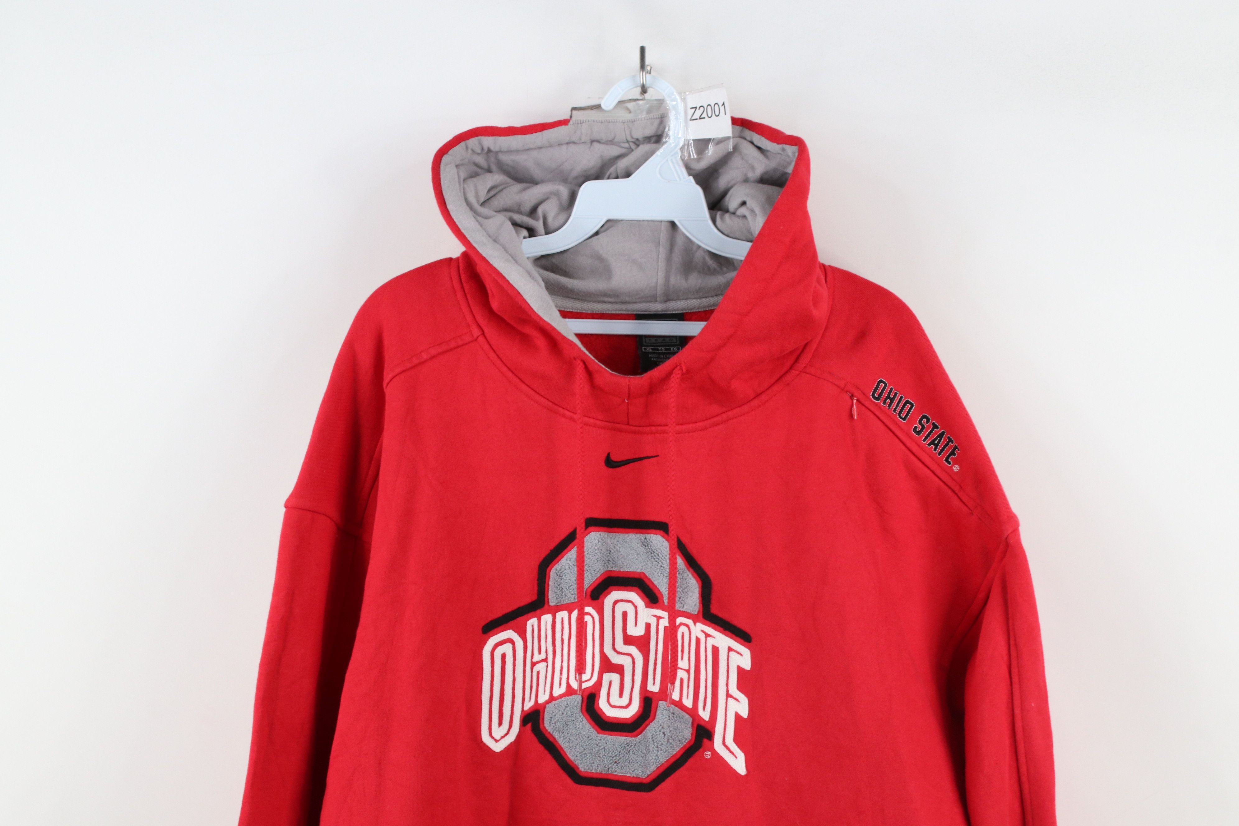 Nike × Vintage Vintage Nike Center Swoosh Ohio State University Hoodie Size US XL / EU 56 / 4 - 2 Thumbnail