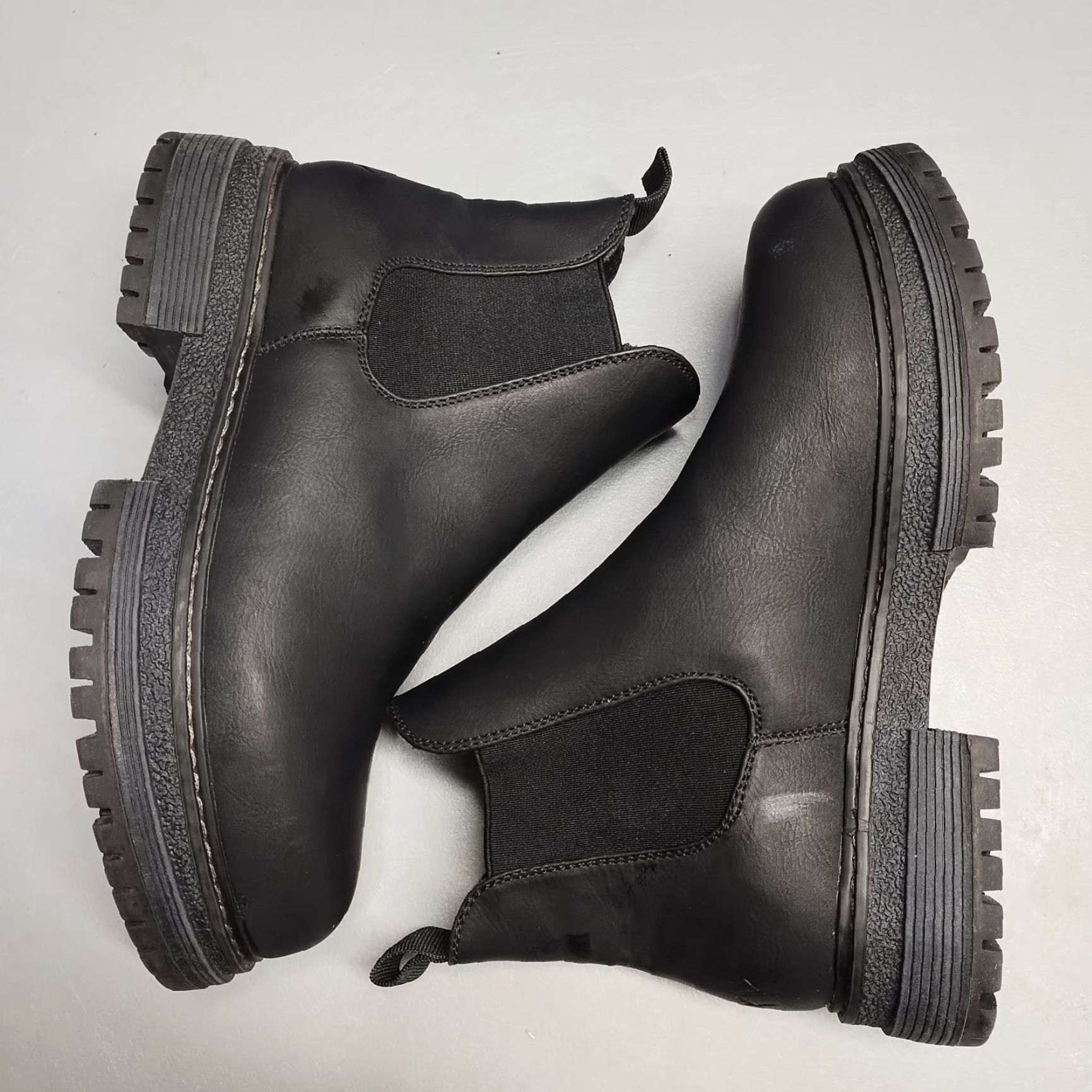 Vintage ROXY Womens, Chelsea, Boots - Roxy Lorena II Chelsea - Size 8.5 - Black Upper Synthetic - Almond Toe - Slip On - 8.5 Womens Boots Size US 9 / IT 39 - 4 Thumbnail