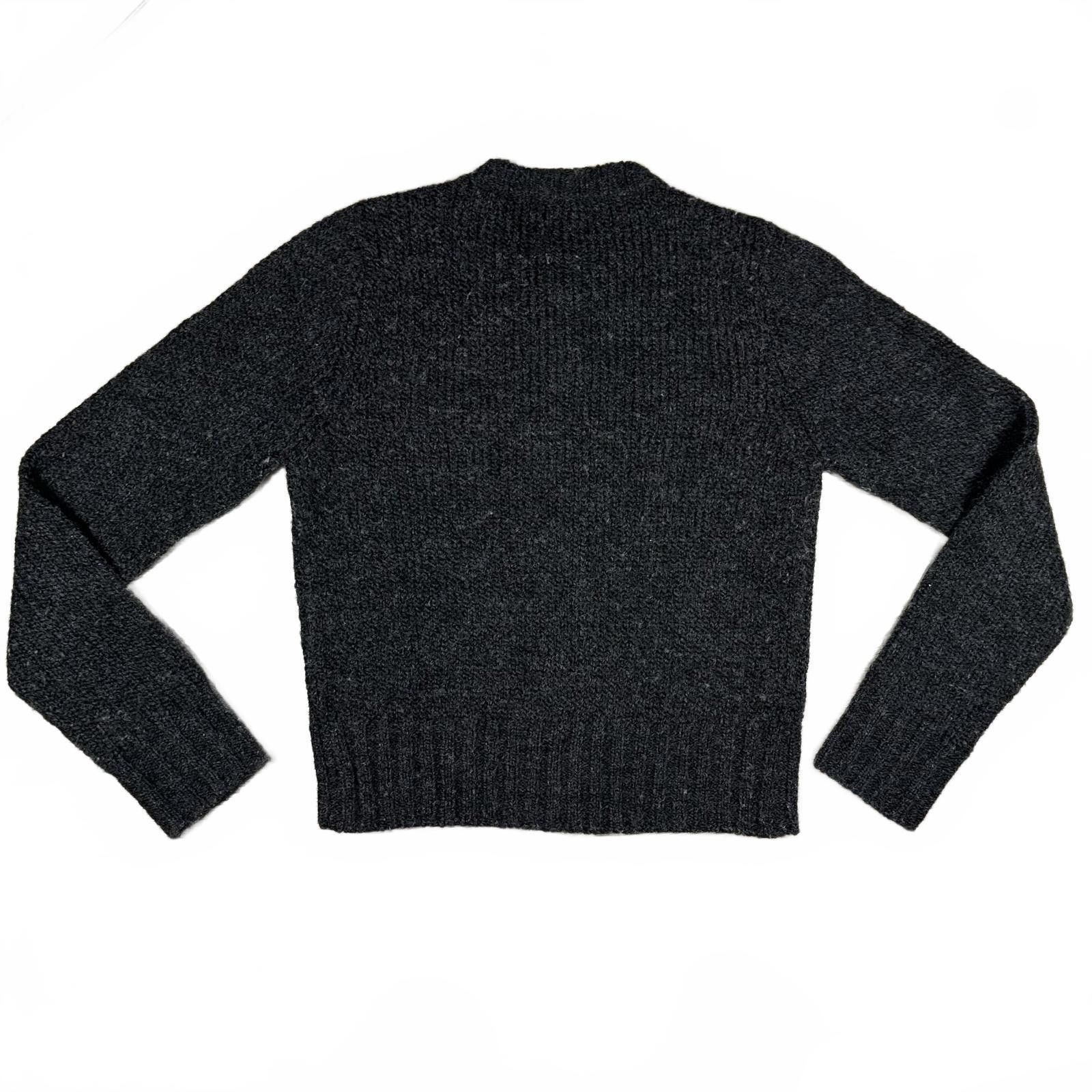 Express Express Women’s Sweater Gray Floral Embroidery Wool Vintage Size XS / US 0-2 / IT 36-38 - 2 Thumbnail