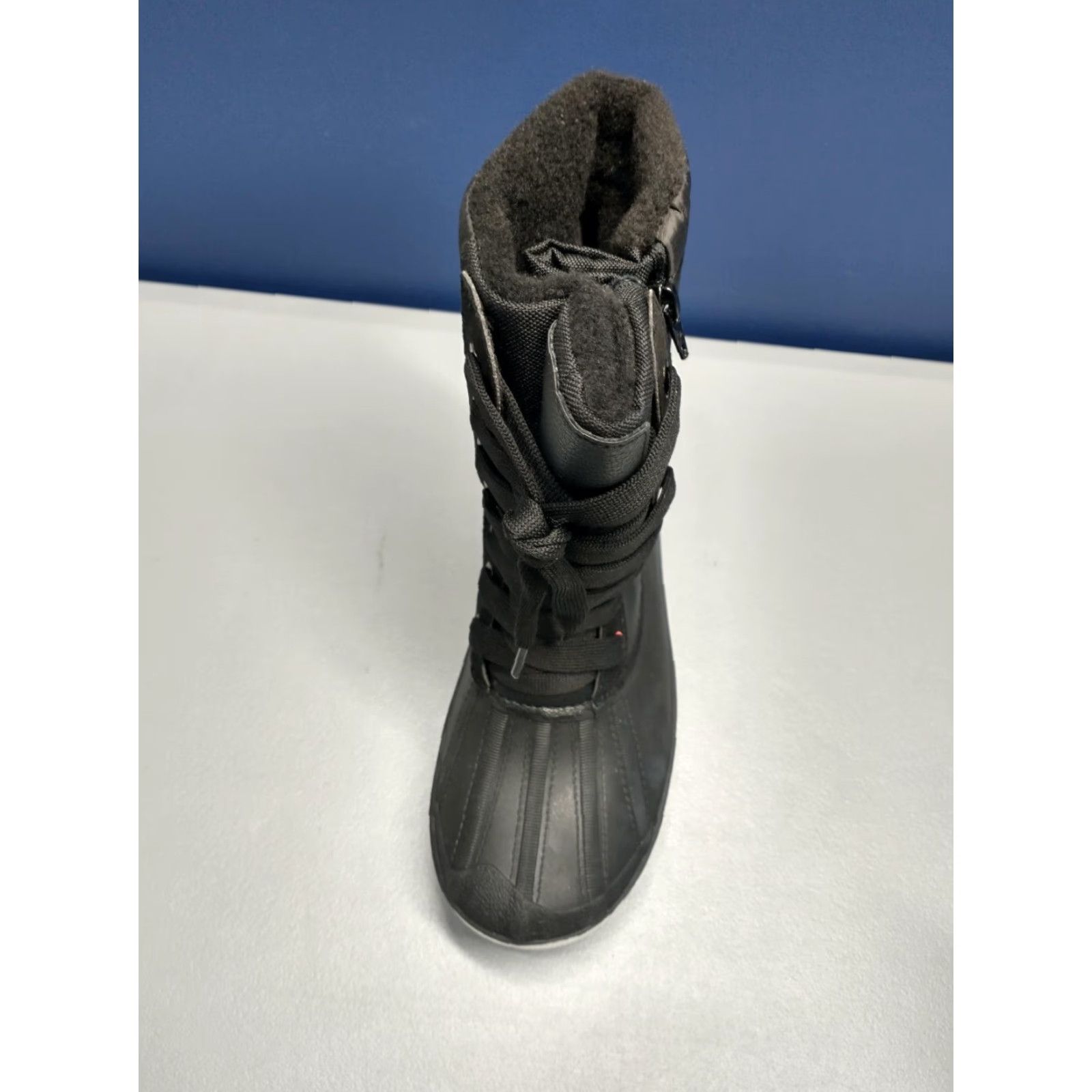 Pajar Pajar Womens Size 6 Black Duck Boots Rubber Sole Lace Up Front Zipper Only: New without Box Shoes Size US 6 / IT 36 - 6 Thumbnail
