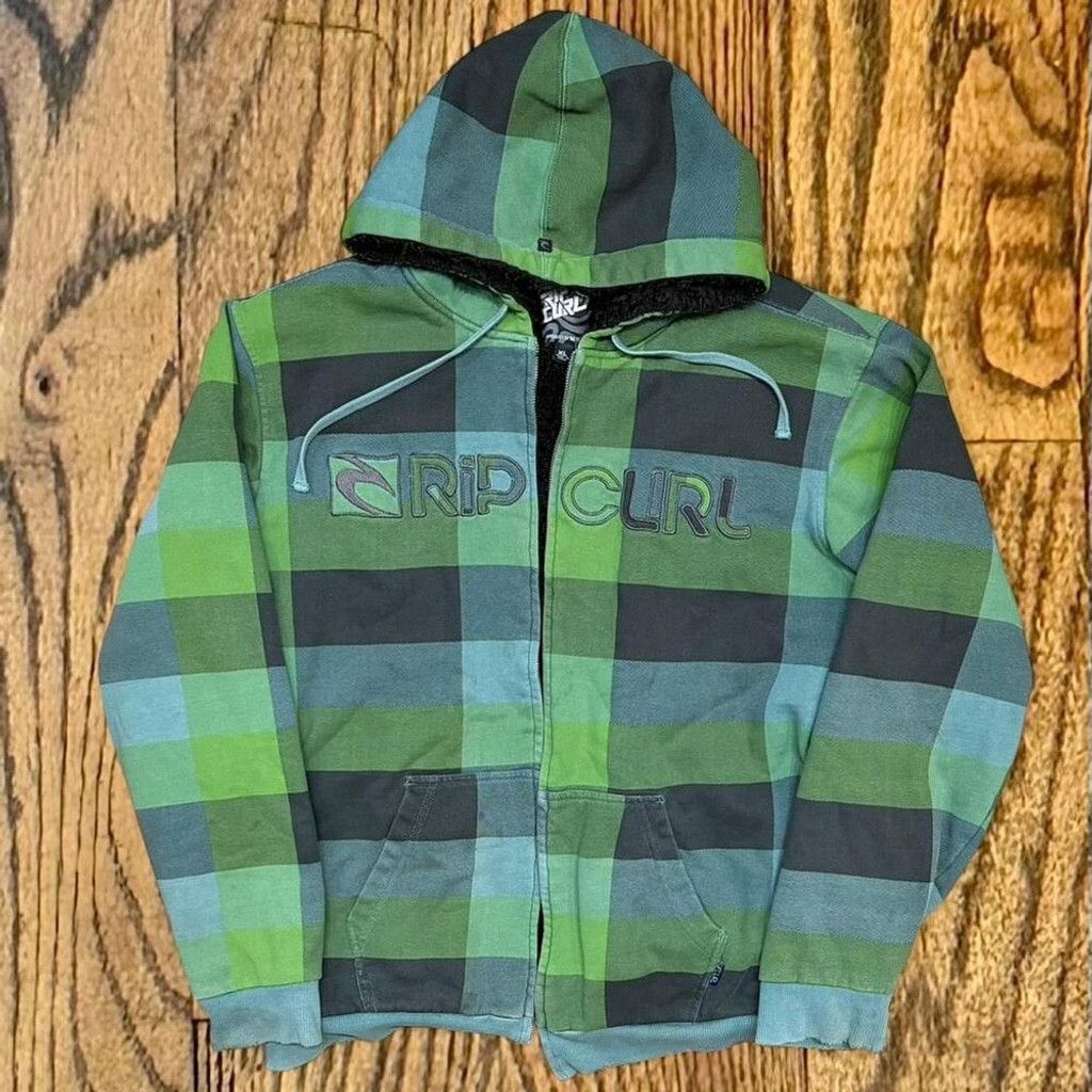 Rip Curl Y2K Rip Curl Surf Faux Fur Lined Skater Hoodie Jacket Size US XL / EU 56 / 4 - 1 Thumbnail