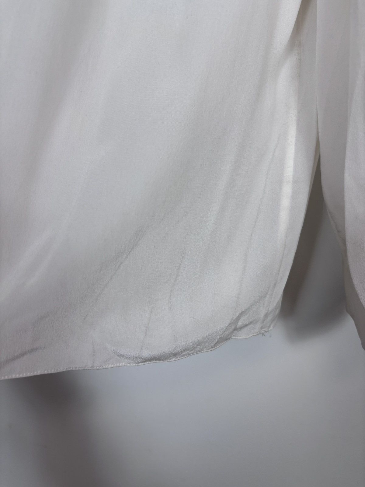 Sandro Sandro Paris NWT Tommy Women’s Ecru White Silk Blouse Shirt Size S / US 4 / IT 40 - 21 Thumbnail