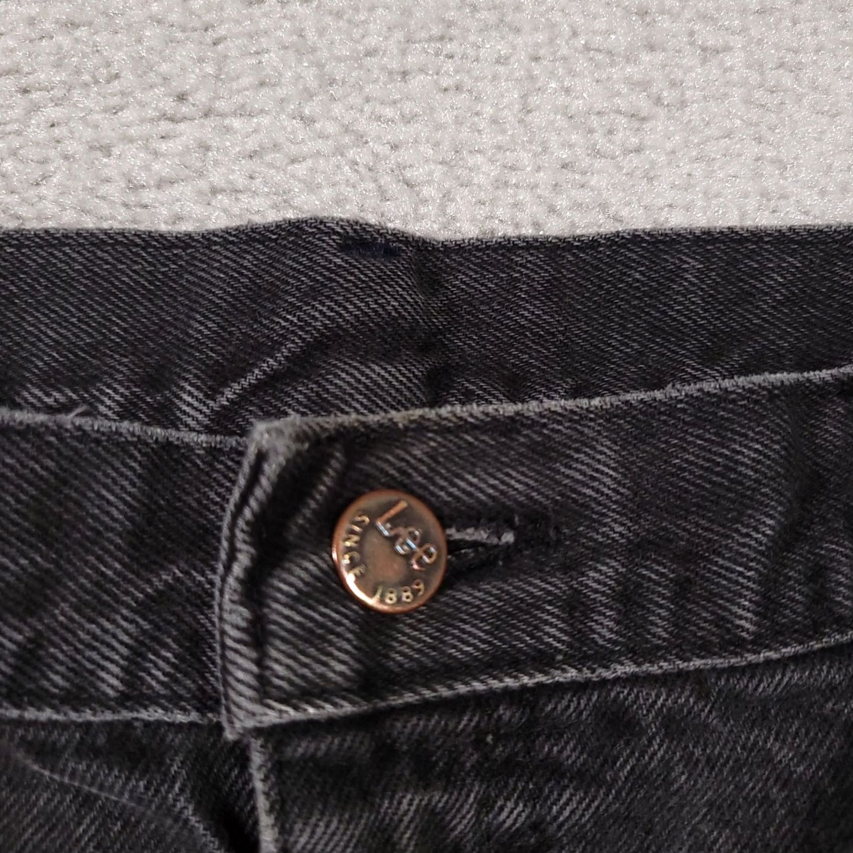 Lee VINTAGE Lee Jeans Mens 40x30 Black Denim Straight Mid Rise Made in USA Size US 40 / EU 56 - 4 Thumbnail