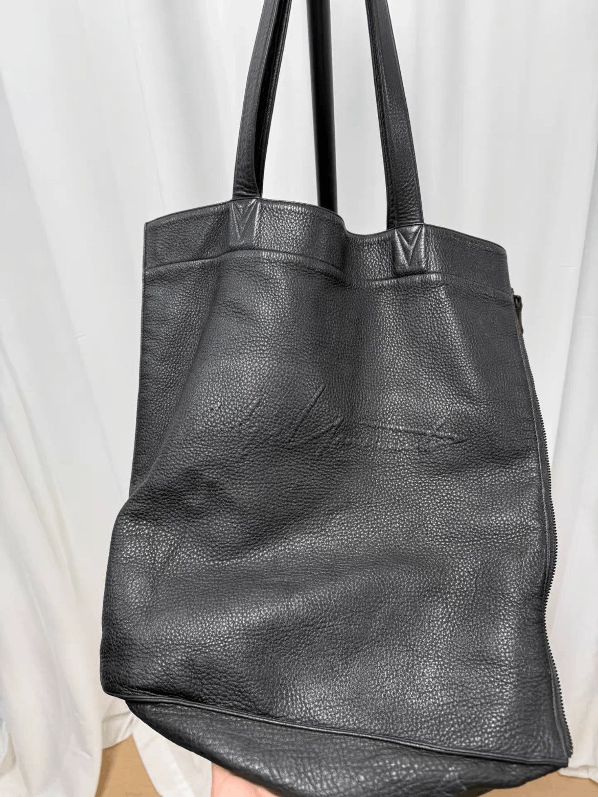 Yohji Yamamoto Yohji Yamamoto Pour Homme Logo Leather Tote Bag-2507 Size ONE SIZE - 3 Thumbnail