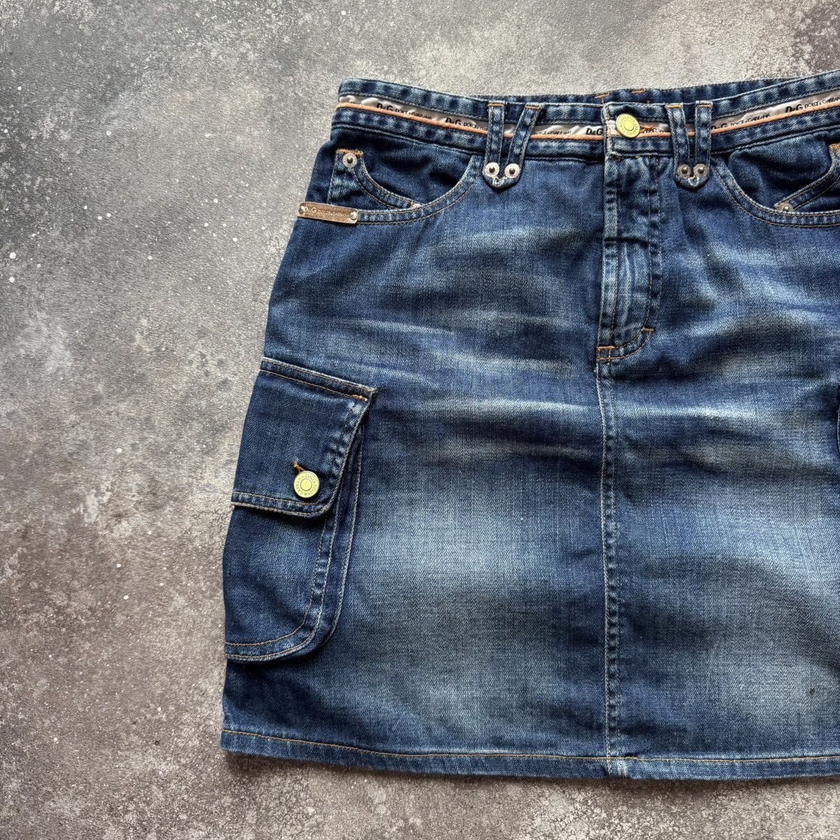 Dolce & Gabbana D&G Dolce & Gabbana Vintage Cargo Denim Skirt Size 27" / US 4 / IT 40 - 3 Thumbnail