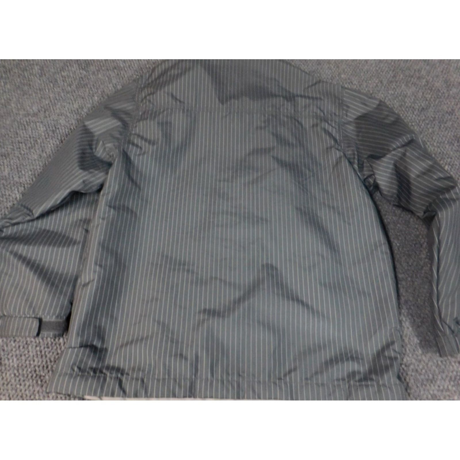 Old Navy Old Navy Coat Womens XL Green Striped Full Zip Denim Cotton Blend Size XL / US 12-14 / IT 48-50 - 7 Thumbnail