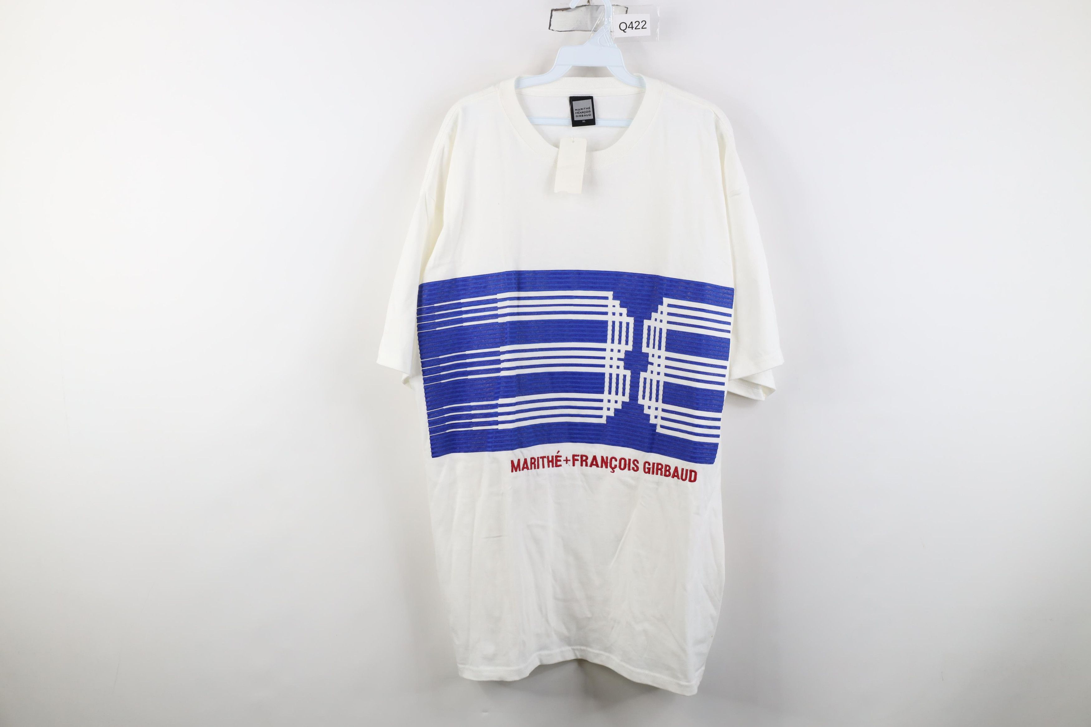 Marithe + Francois Girbaud Deadstock Vintage 90s Marithe Francois Girbaud T-Shirt White Size US XL / EU 56 / 4 - 1 Thumbnail