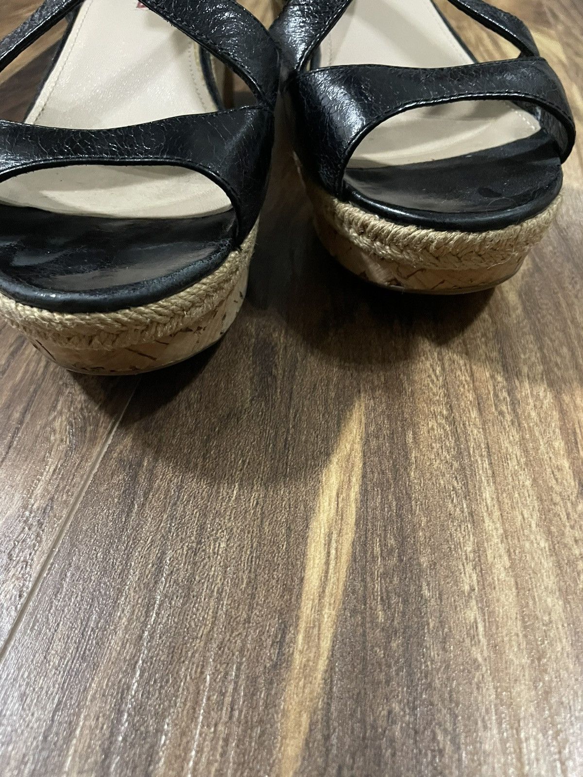 Prada Prada Wedge Platform Cork Sandal Size US 7.5 / IT 37.5 - 10 Thumbnail