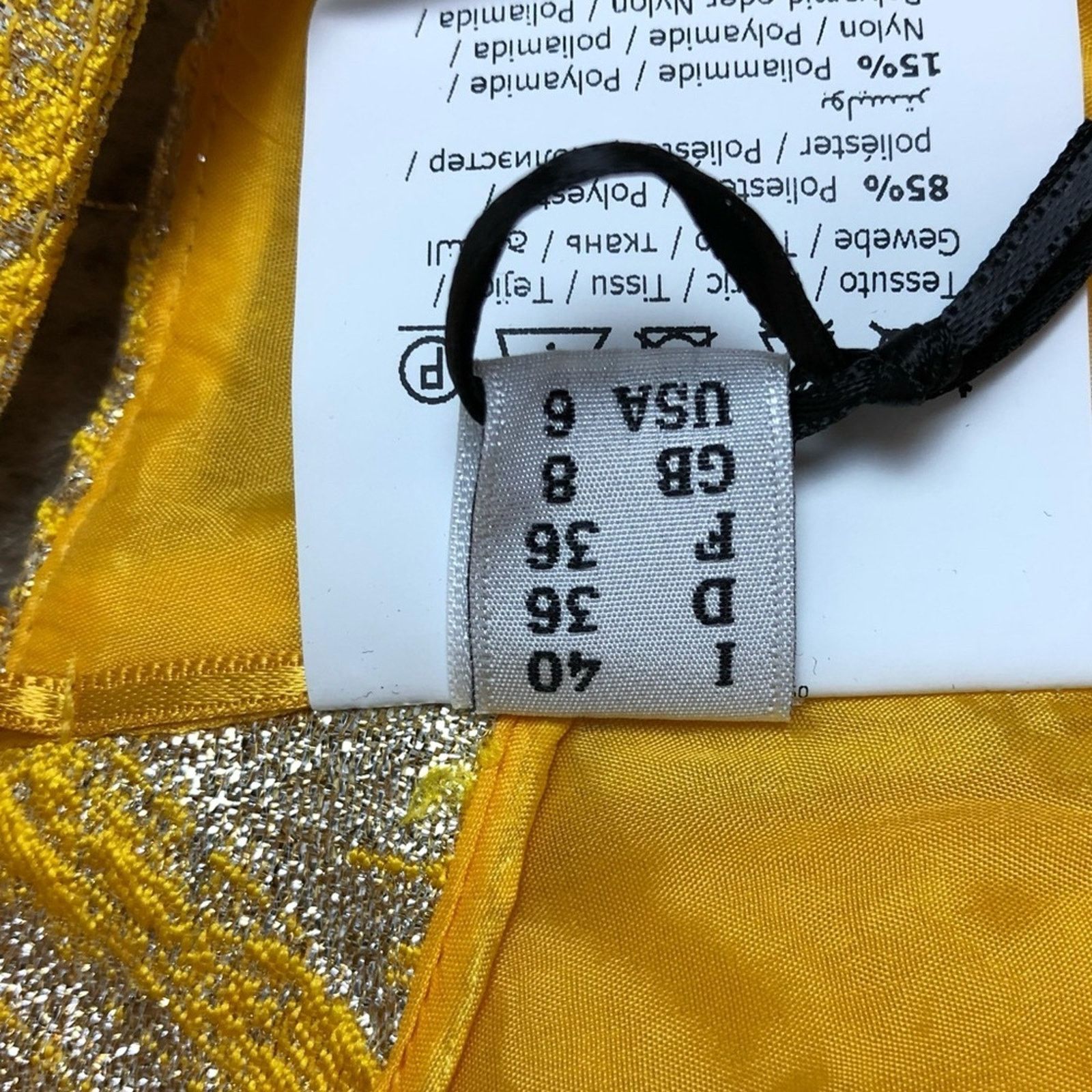 Moschino New with tag Moschino Couture Metallic Cropped Blouse Bra Size M / US 6-8 / IT 42-44 - 15 Thumbnail