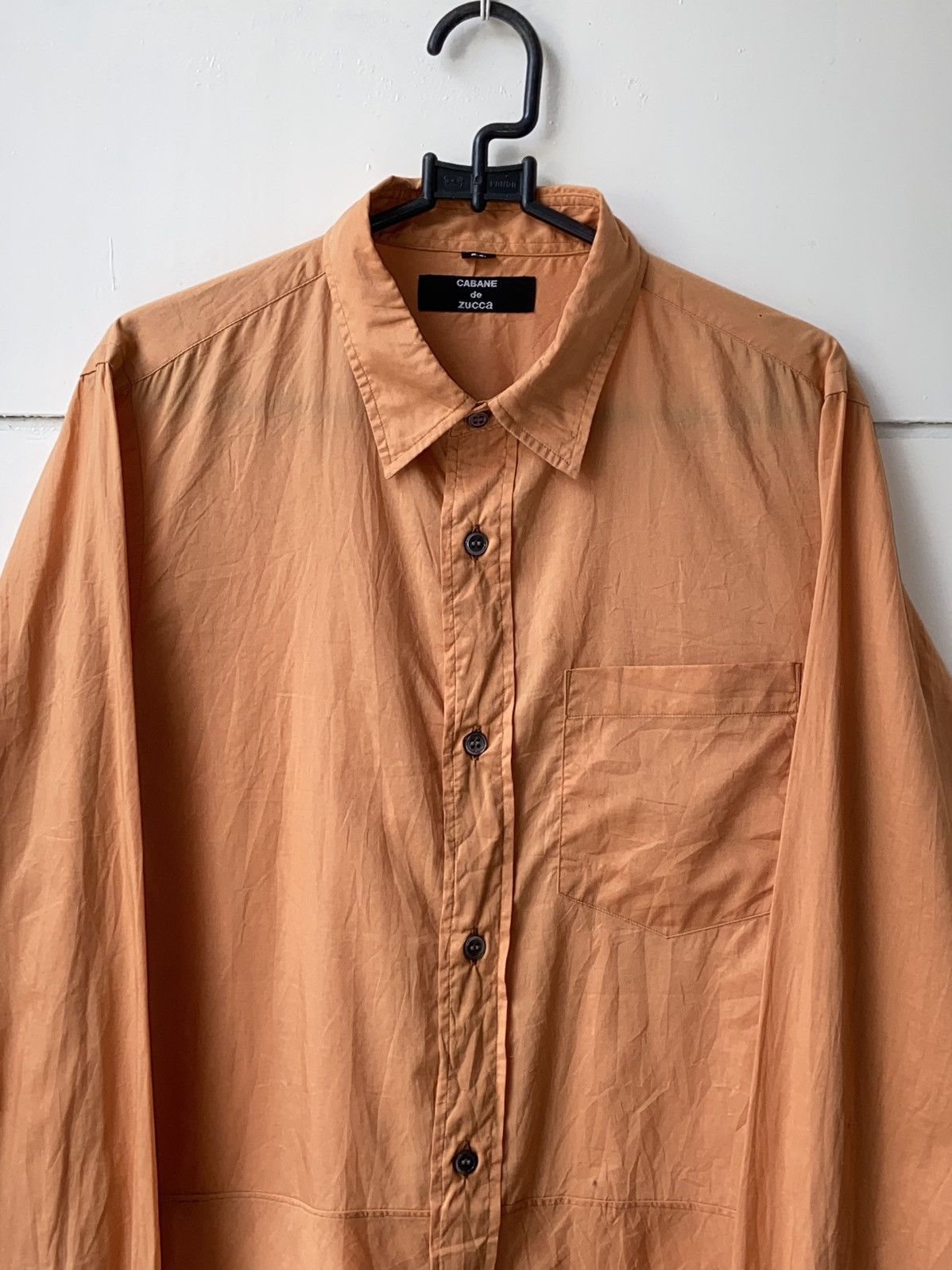 CABANE de ZUCCa × Issey Miyake CABANE DE ZUCCA Orange Shirt Size US S / EU 44-46 / 1 - 11 Thumbnail