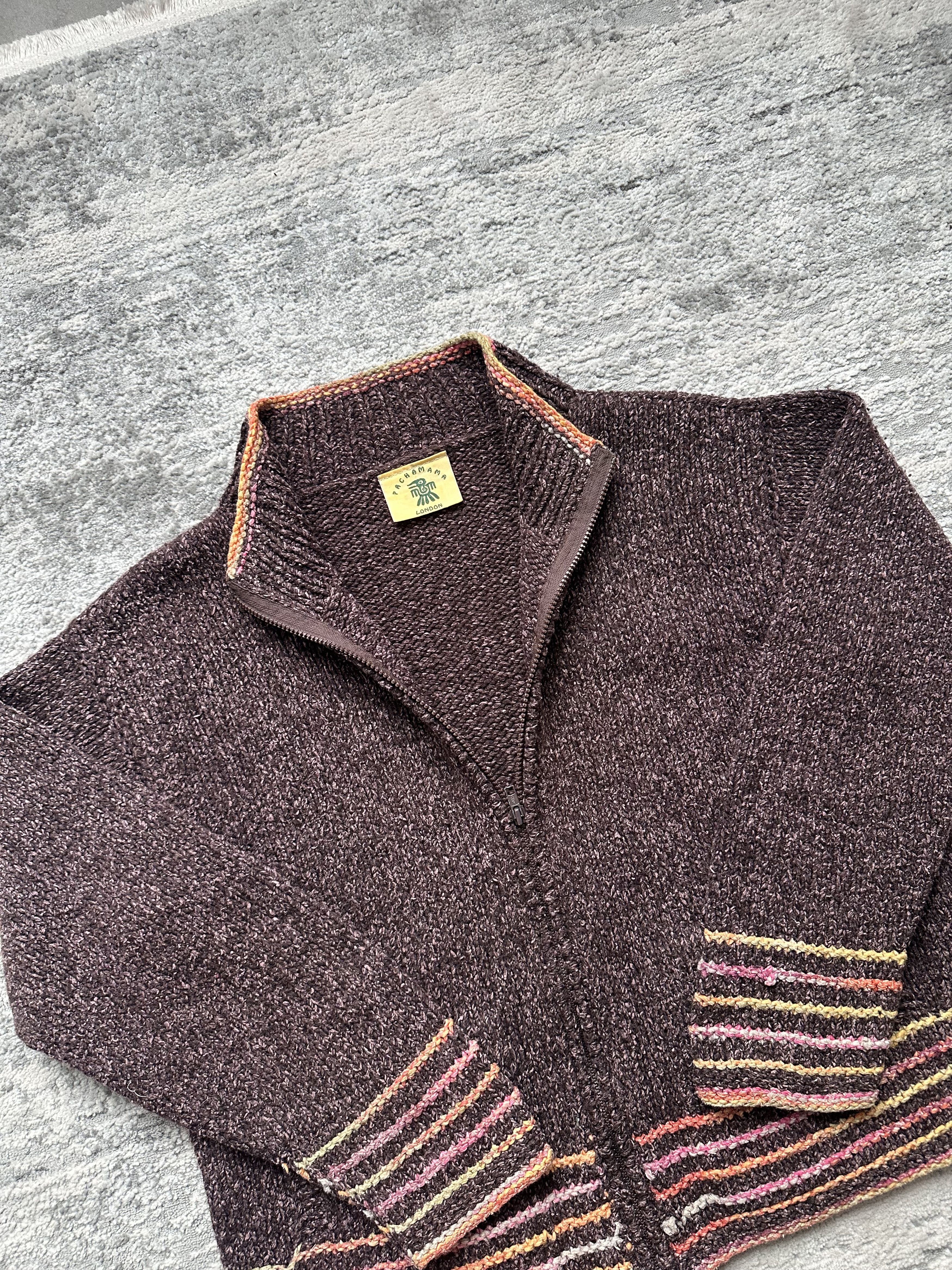 Other Pachamama Vintage Zip Sweater Size L / US 10 / IT 46 - 6 Thumbnail