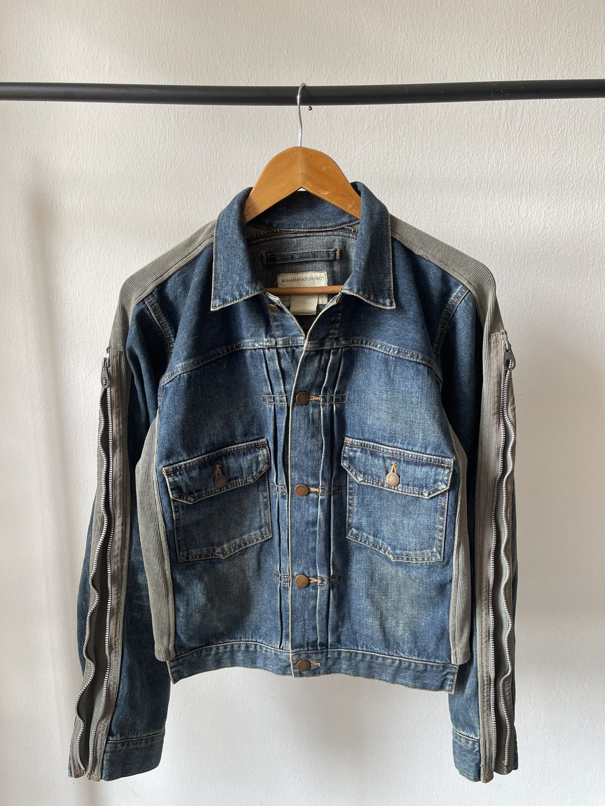 Maison MIHARA YASUHIRO Miharayasuhiro Hybrid TYPE 2 Denim Jacket 10 Size US S / EU 44-46 / 1 - 3 Thumbnail