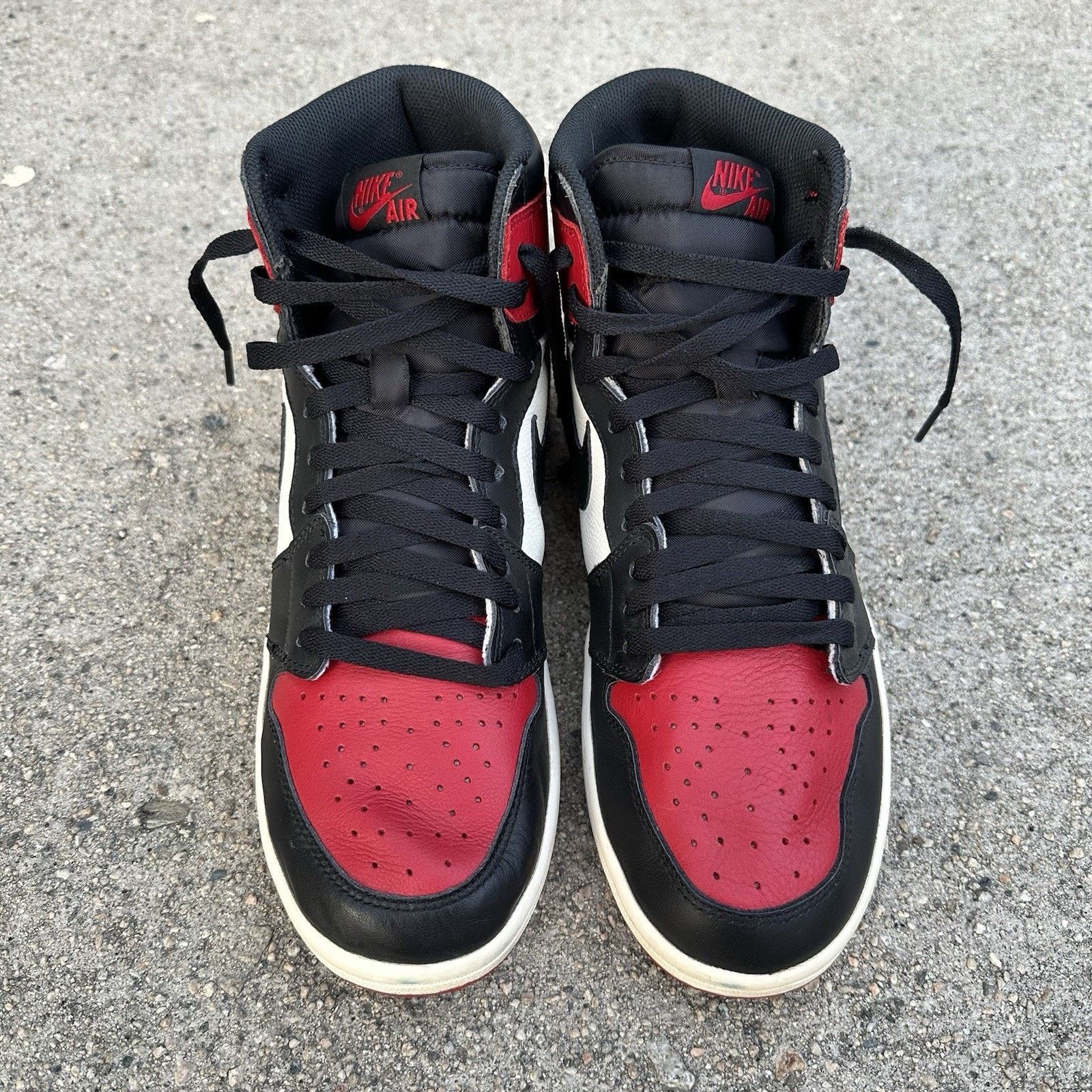 Jordan Brand × Nike Nike Air Jordan 1 Retro High OG ‘Bred Toe’ 2018 Shoes Size US 11 / EU 44 - 3 Thumbnail