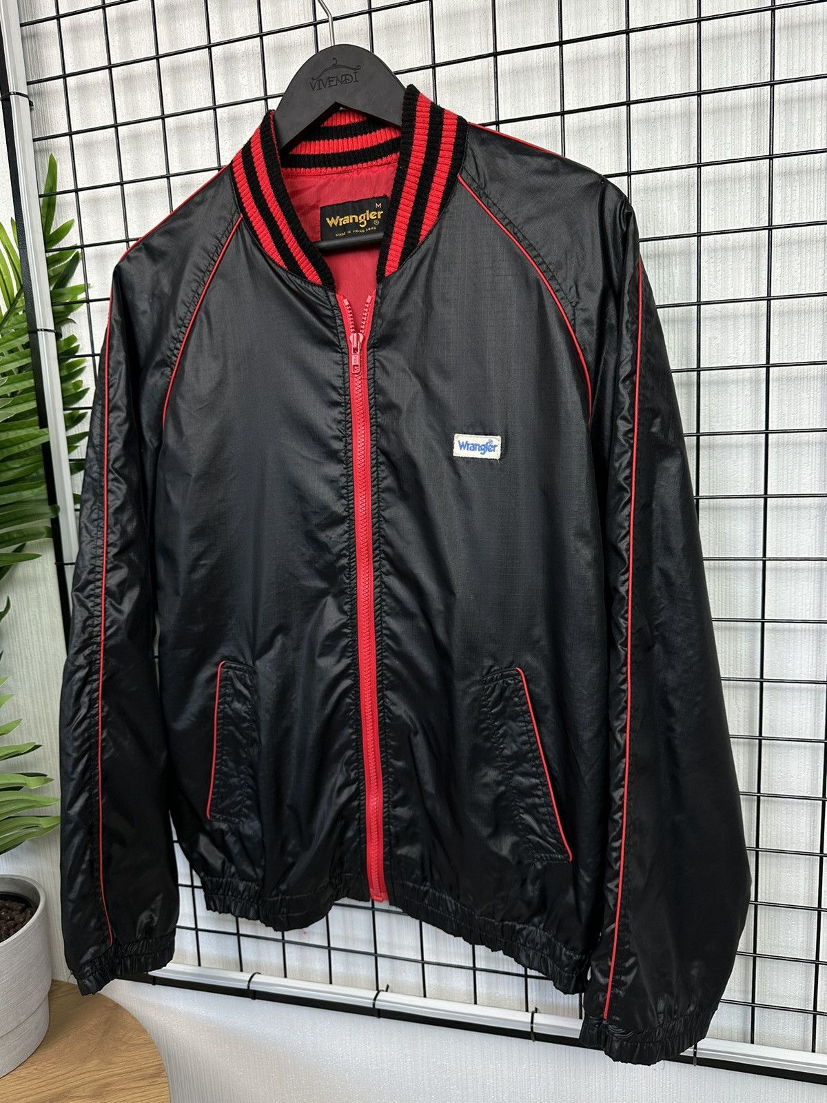 Vintage × Wrangler Vintage Wrangler Bomber Jacket light Men M Black Hong Kong Size US M / EU 48-50 / 2 - 3 Thumbnail