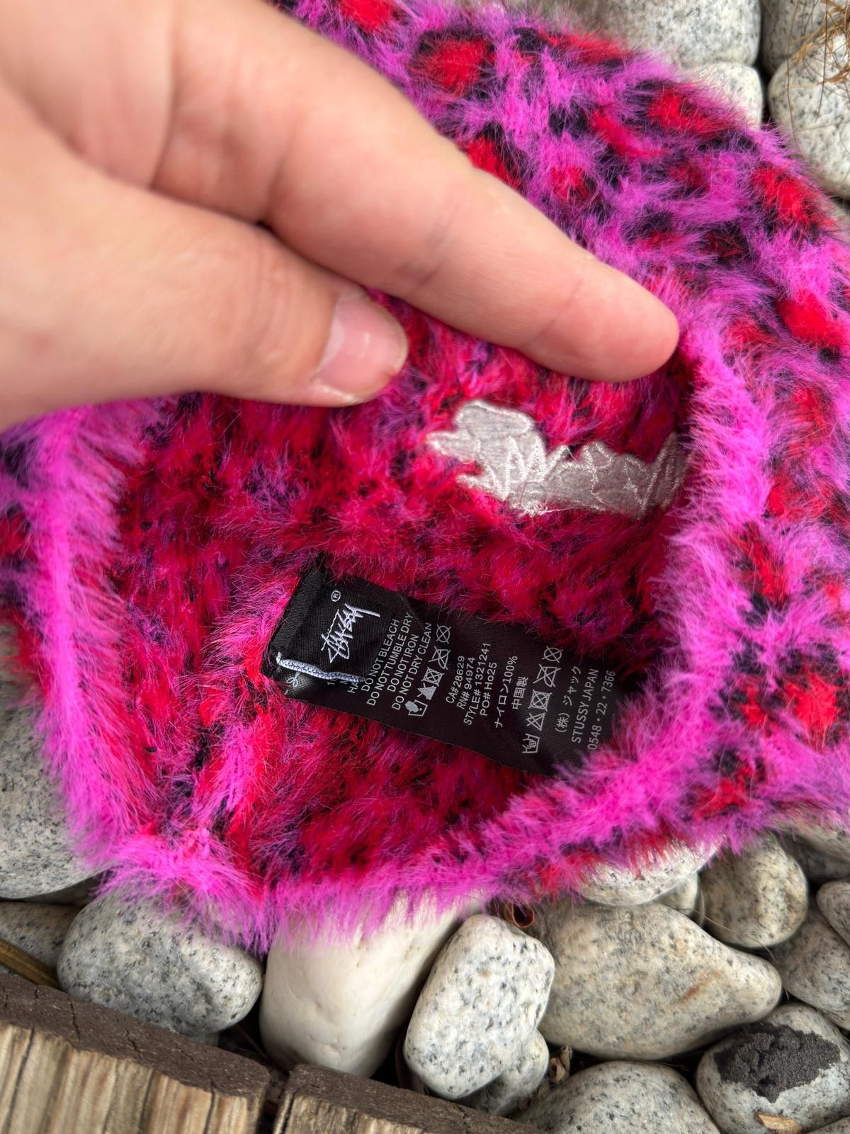 Stussy Stussy Leopard Skullcap Beanie Pink Hat Vintage Y2k Size ONE SIZE - 7 Thumbnail