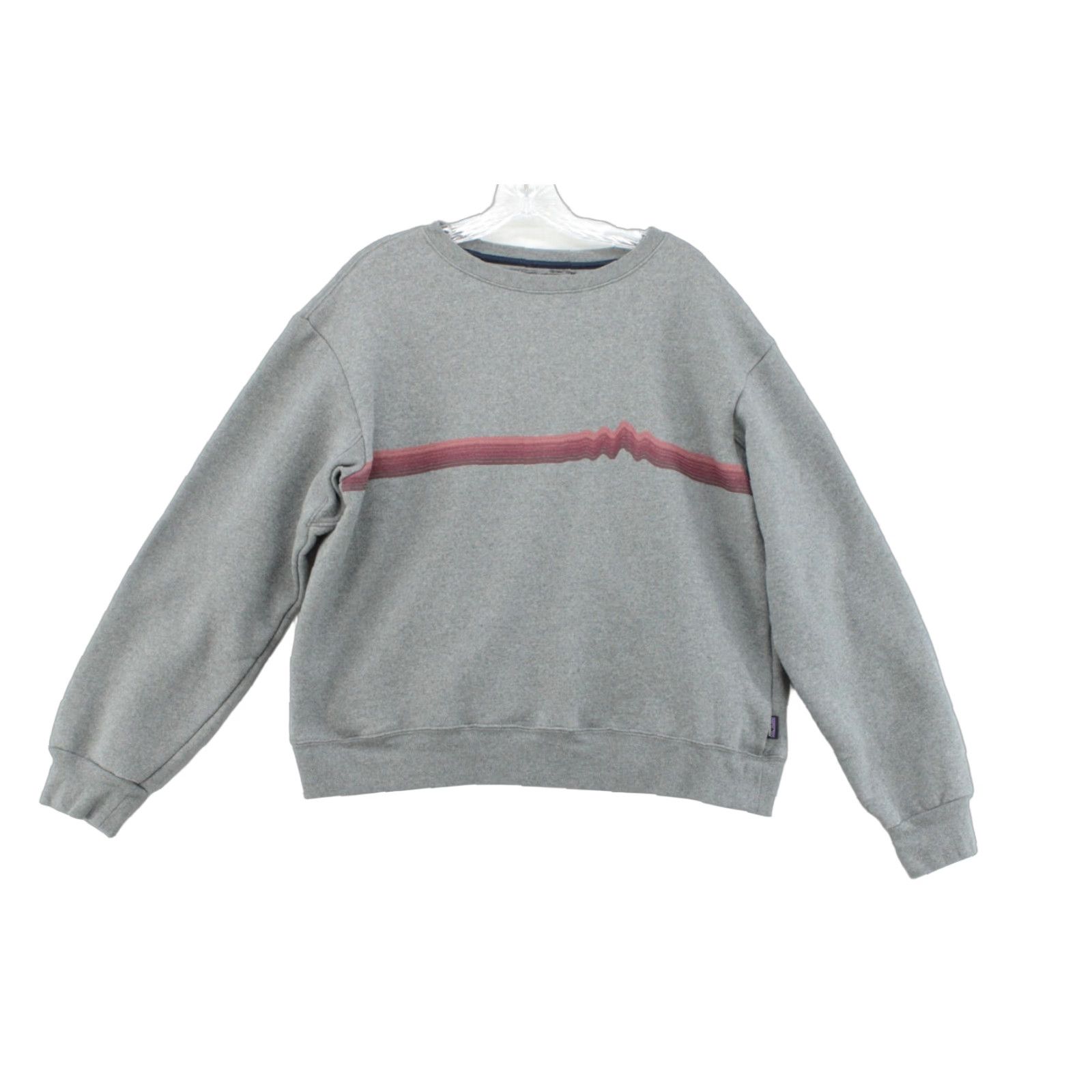 Patagonia Patagonia Ridge Rise Stripe Uprisal Crew Women's Sweatshirt L Gray Gorpcore Size L / US 10 / IT 46 - 1 Thumbnail