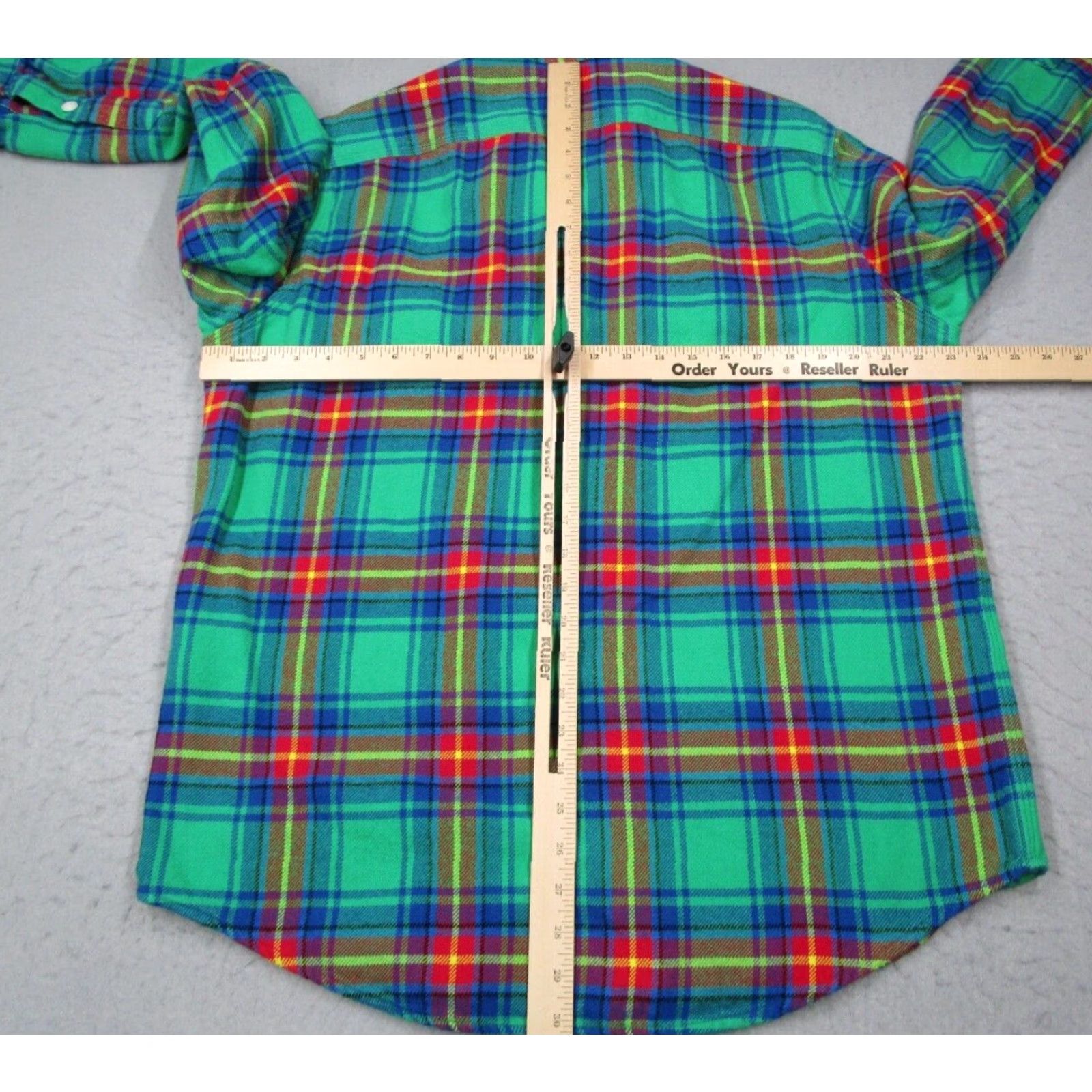 Polo Ralph Lauren VINTAGE Polo Ralph Lauren Shirt Mens Large Green Plaid Button Up Flannel Long Sleeve Collared Casual Classic Size US L / EU 52-54 / 3 - 5 Thumbnail