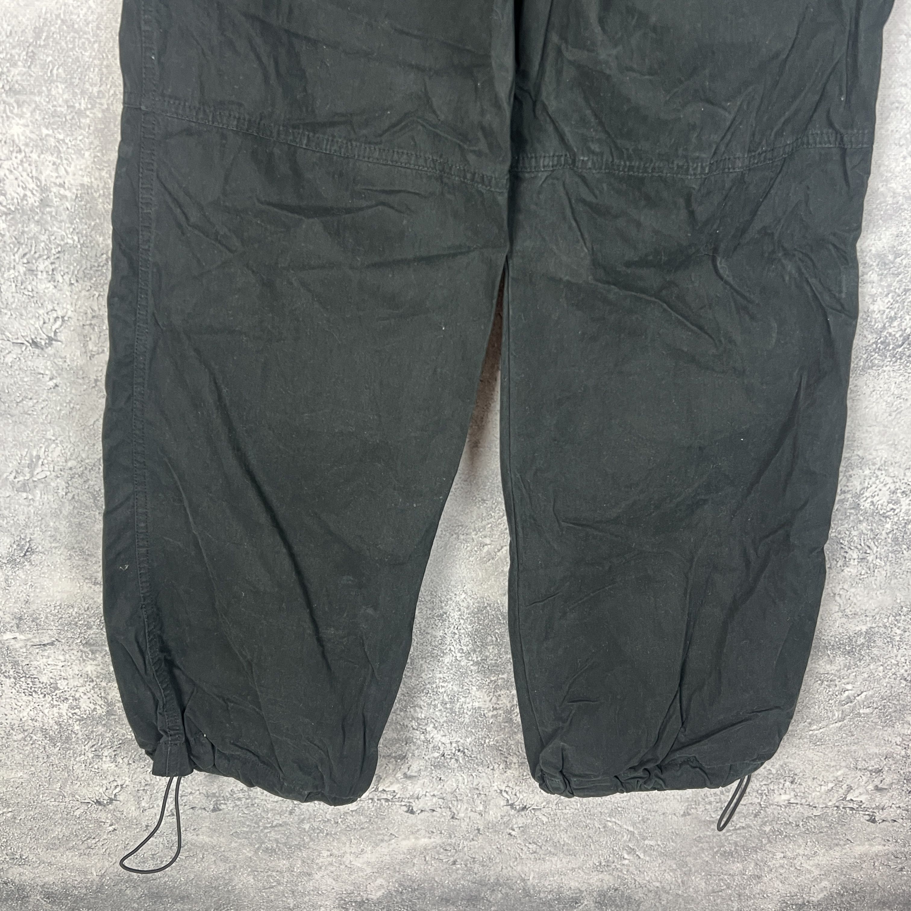 Vintage Cargo Pants Avant Garde Women's Size 8 Black Size 30" / US 8 / IT 44 - 8 Thumbnail