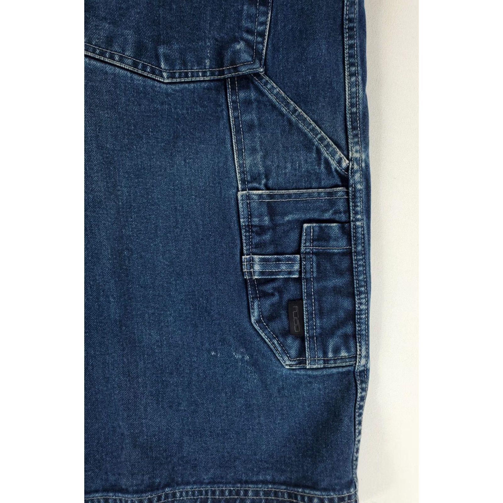 Fubu FUBU Jean Shorts Carpenter Blue Baggy 15 Inch Inseam 13 Inch Leg Opening Mens 40 Denim Jorts Blue Size US 40 / EU 56 - 6 Thumbnail