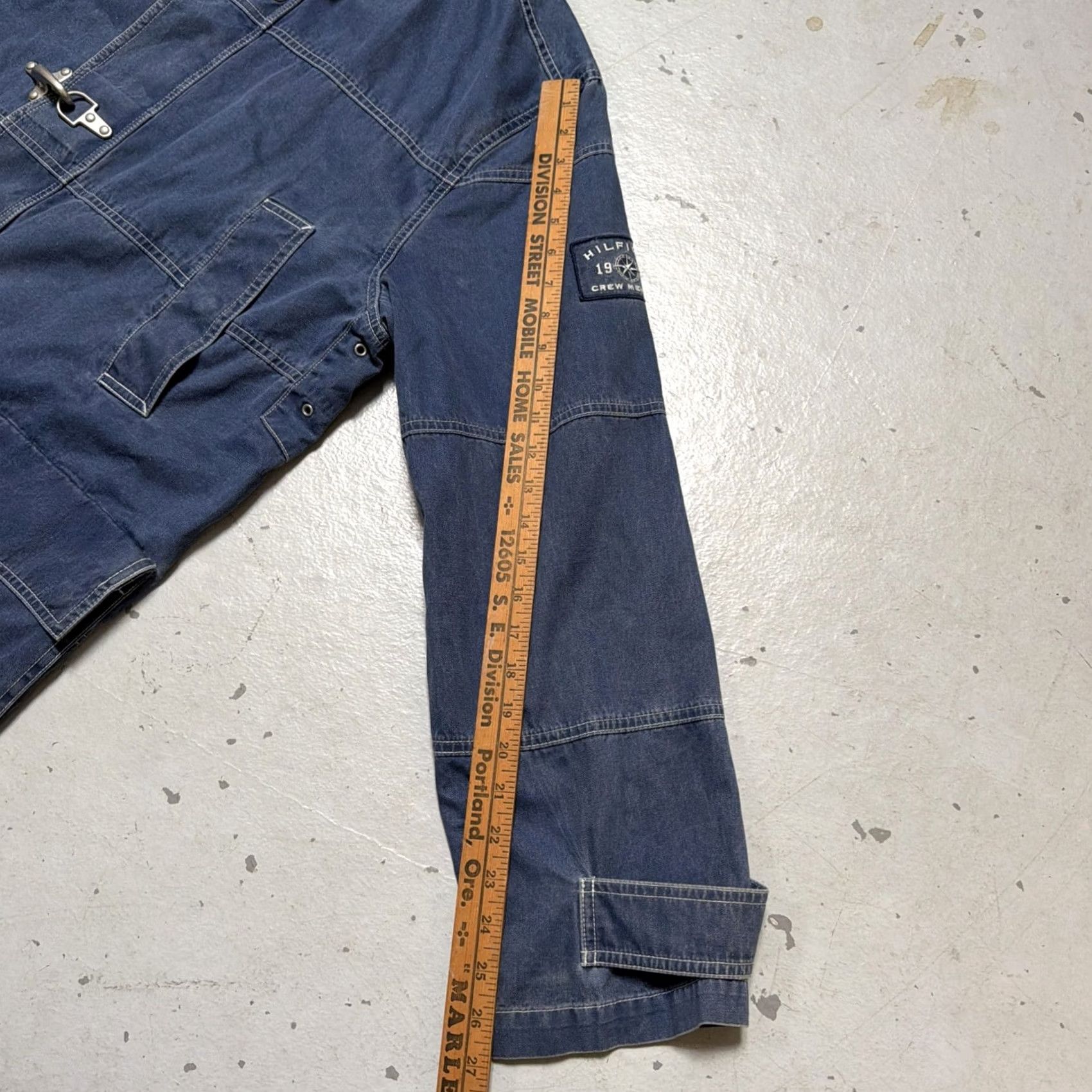 Tommy Hilfiger TOMMY HILFIGER Fireman Clasp Jacket Work Vintage? XL Unisex Adults Cotton Blue 90s Military Firefighter Uniform Workwear Size US XL / EU 56 / 4 - 5 Thumbnail