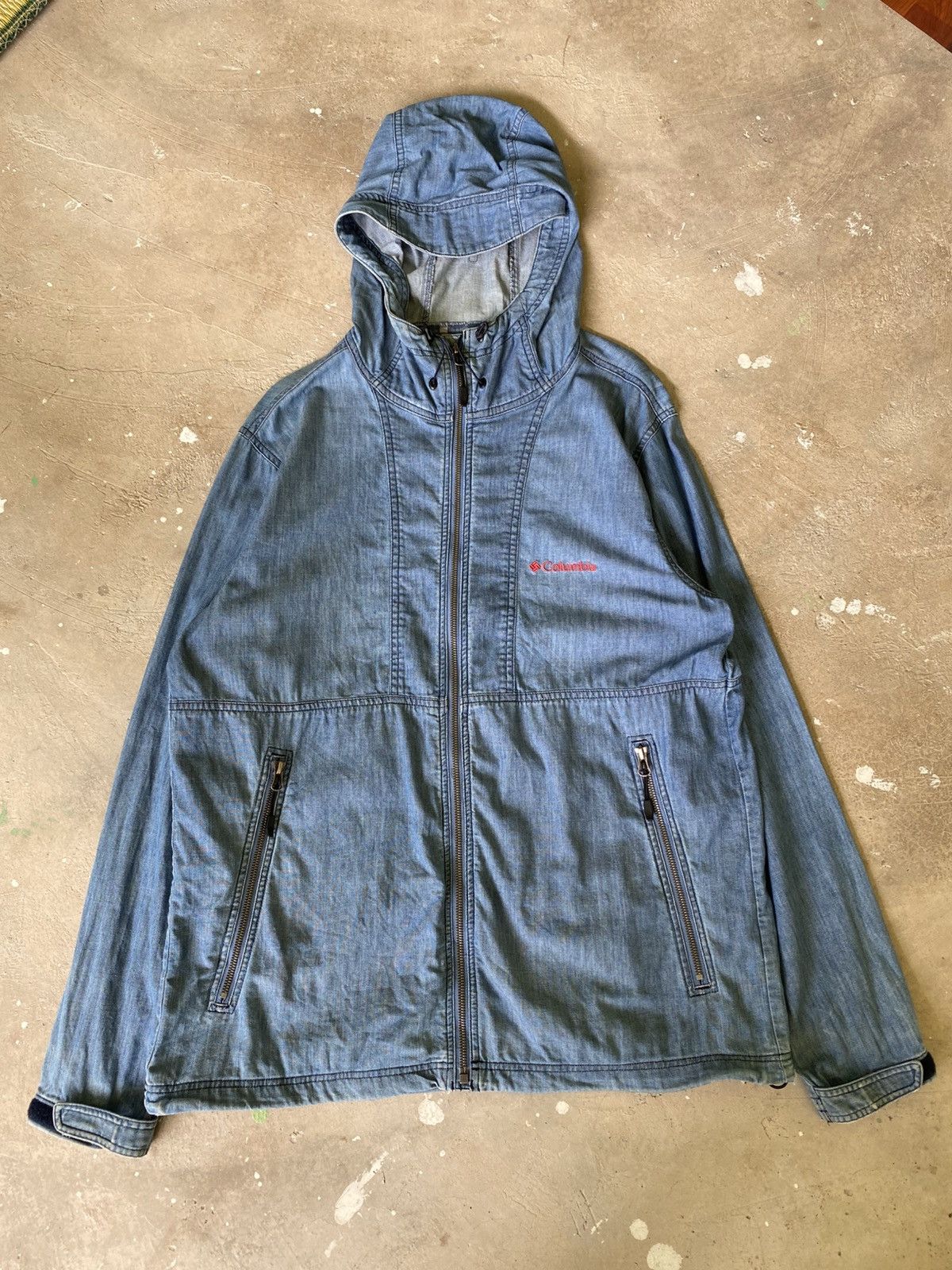 Columbia Columbia Denim Style Hooded Zip Jacket Size US L / EU 52-54 / 3 - 1 Thumbnail