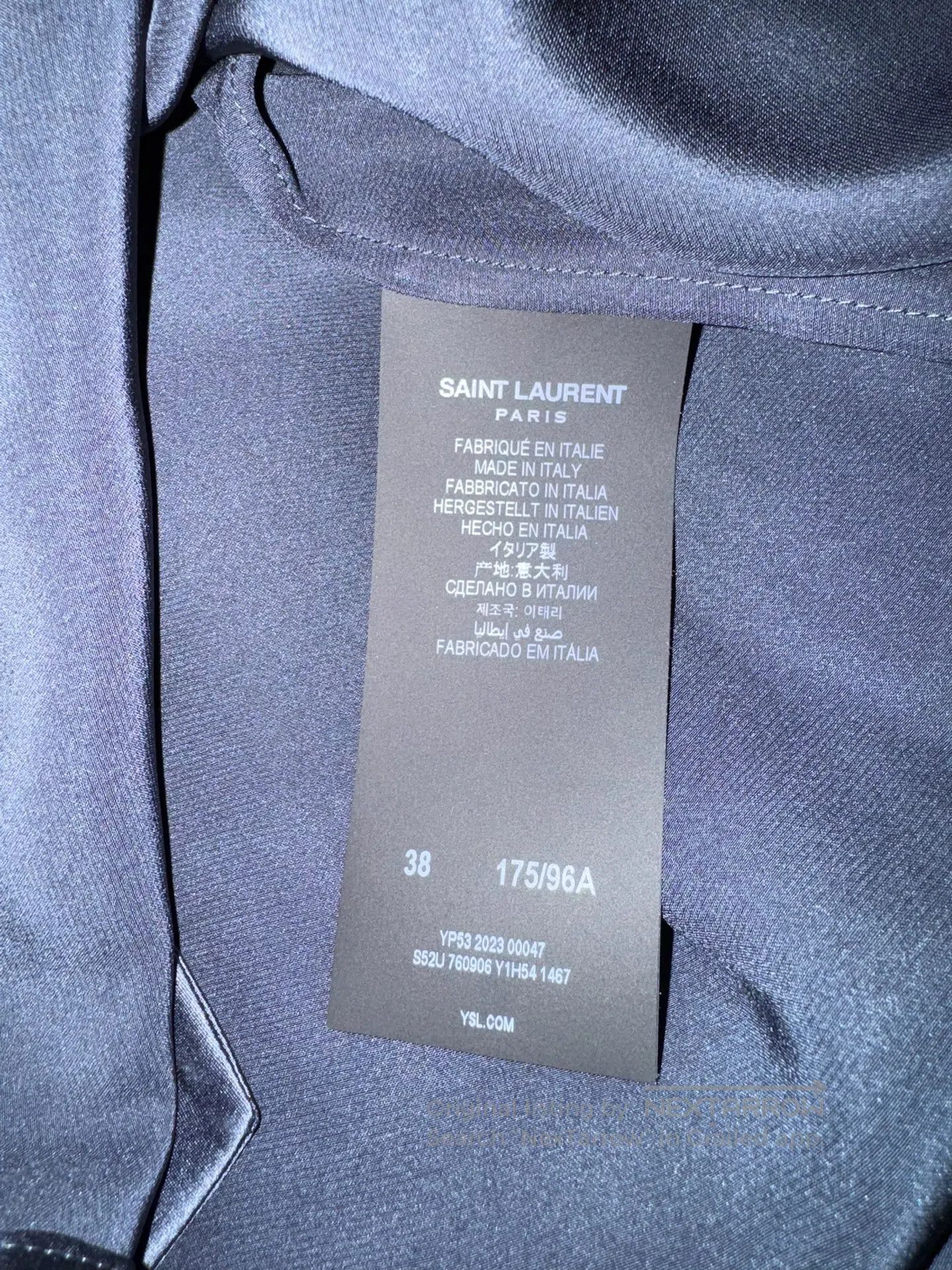Saint Laurent Paris Saint Laurent Paris Ribbon Silk Shirt| Size XS / US 0-2 / IT 36-38 - 6 Thumbnail