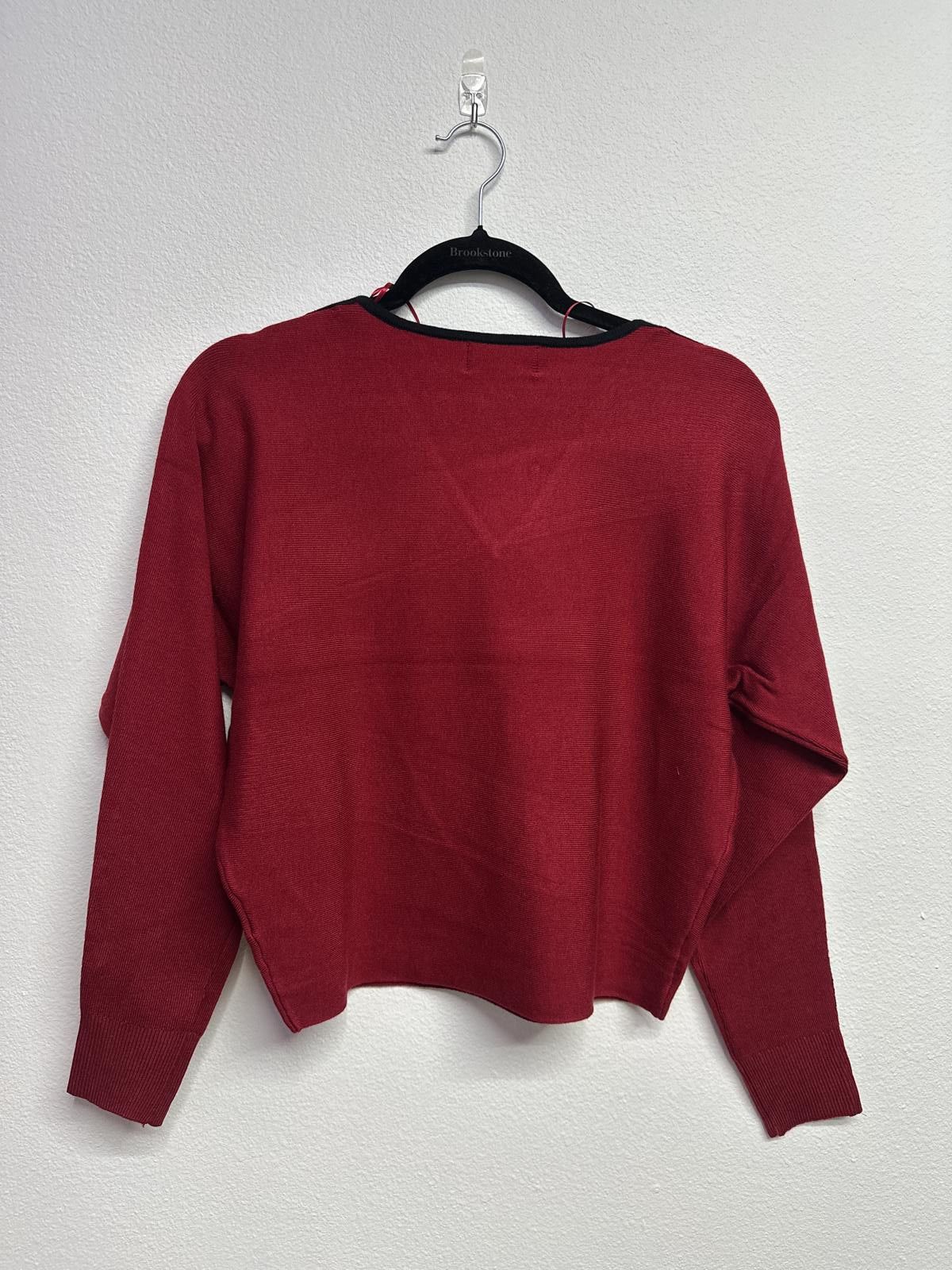 Broken Promises Co. Premise Small Viscose Blend Red and Black Sweater Size S / US 4 / IT 40 - 4 Thumbnail
