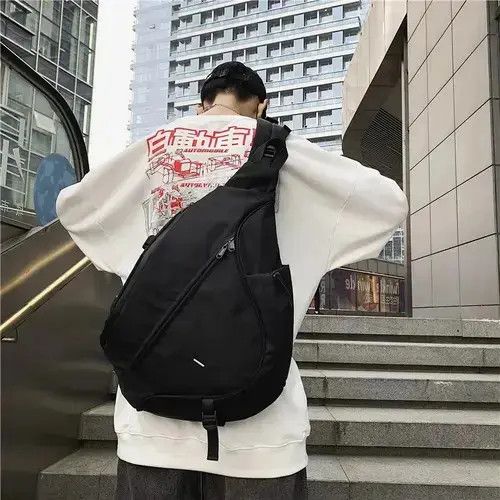 Designer × Japanese Brand Roomy Chest Bag for Men Casual Hip Hop Style Crossbody Bag Size ONE SIZE - 4 Thumbnail