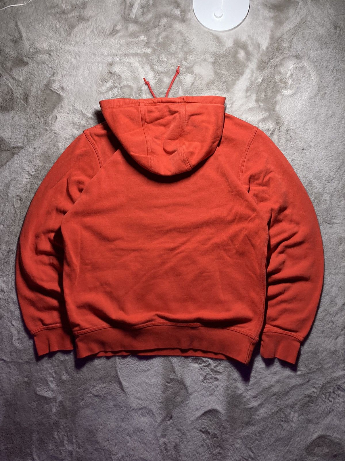 Nike × Vintage Vintage Nike Navy Hoodie Small Logo Red Y2K Baggy Old Fade Size US M / EU 48-50 / 2 - 2 Thumbnail