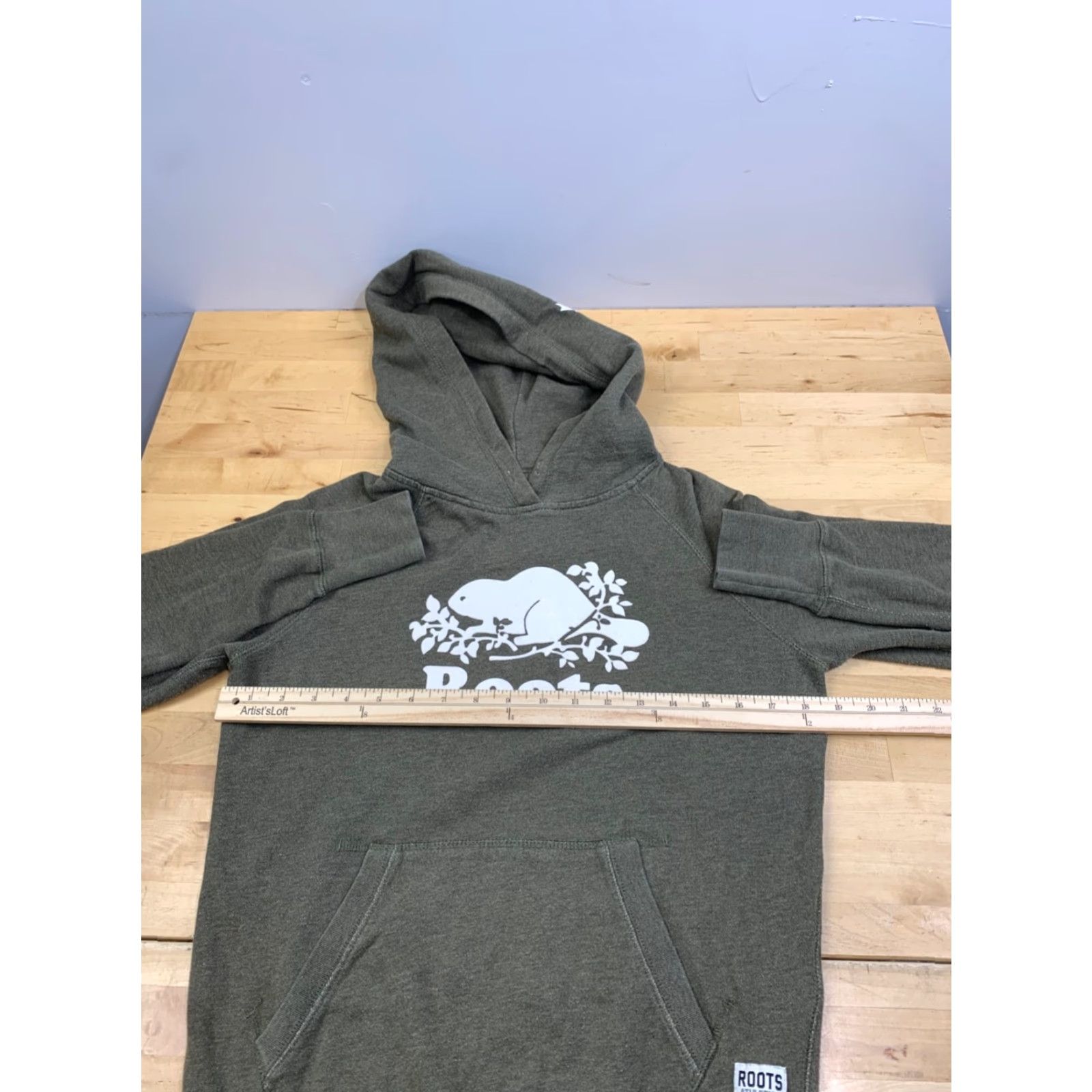 Roots Roots Canada Hoodie Womens XS Green Logo Pullover Casual Open to review? Size XS / US 0-2 / IT 36-38 - 7 Thumbnail