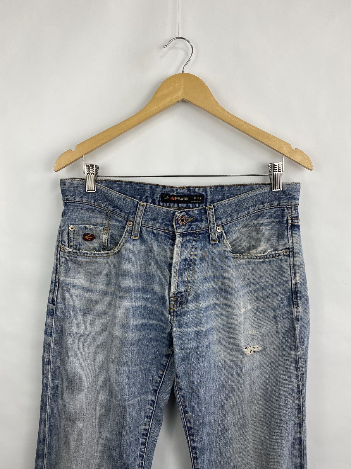 Energie 🇯🇵 Vintage 90s Energie Distressed Japanese Style Y2K Jeans Size US 32 / EU 48 - 4 Thumbnail