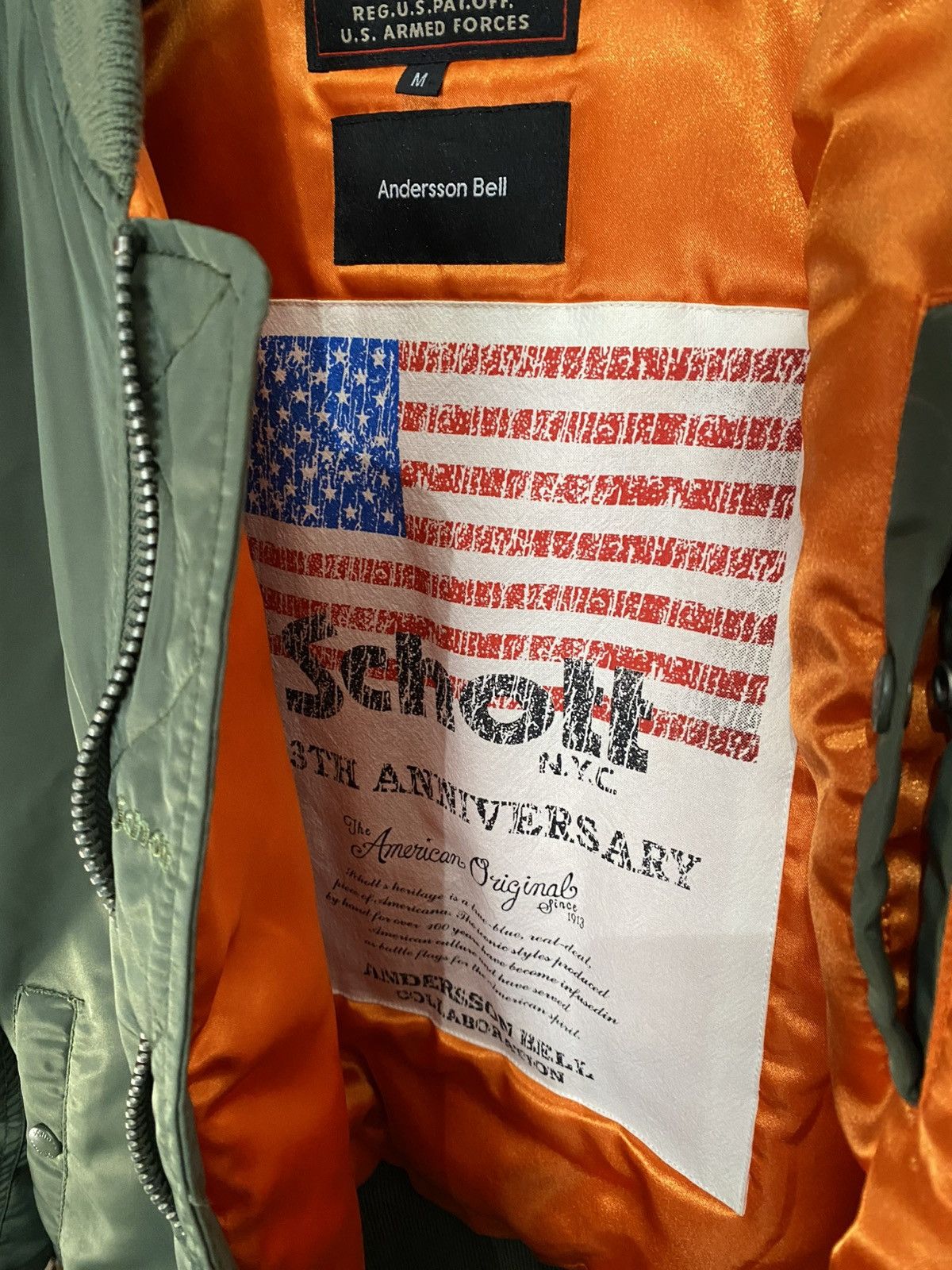 Schott SCHOTT X ANDERSSON BELL BOMBER EMBROIDERED DRAGON CHINATOWN Size US M / EU 48-50 / 2 - 10 Thumbnail