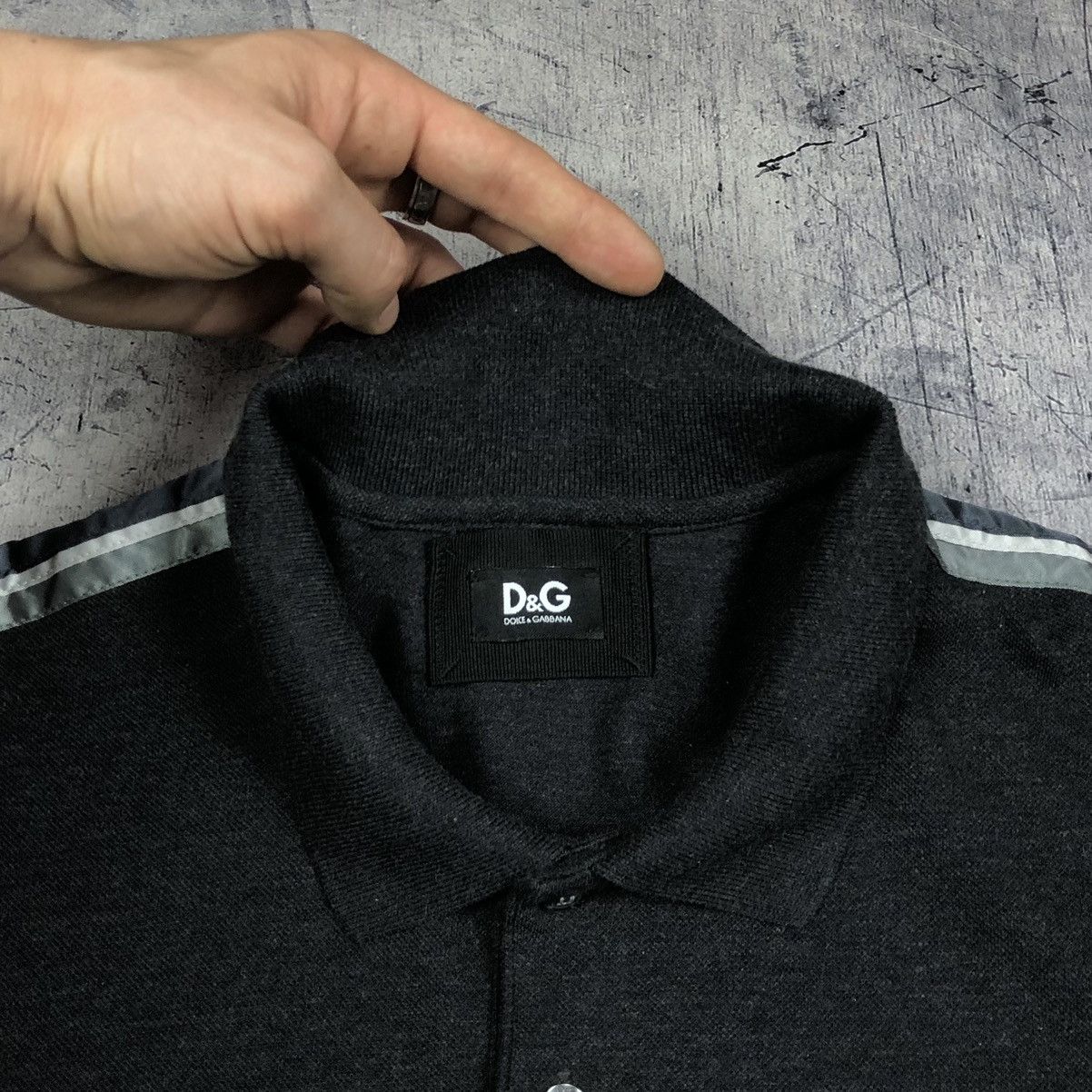Dolce & Gabbana × Vintage Vintage Dolce+Gabbana Embroidered Logo Luxury Designer Polo Size US L / EU 52-54 / 3 - 7 Thumbnail